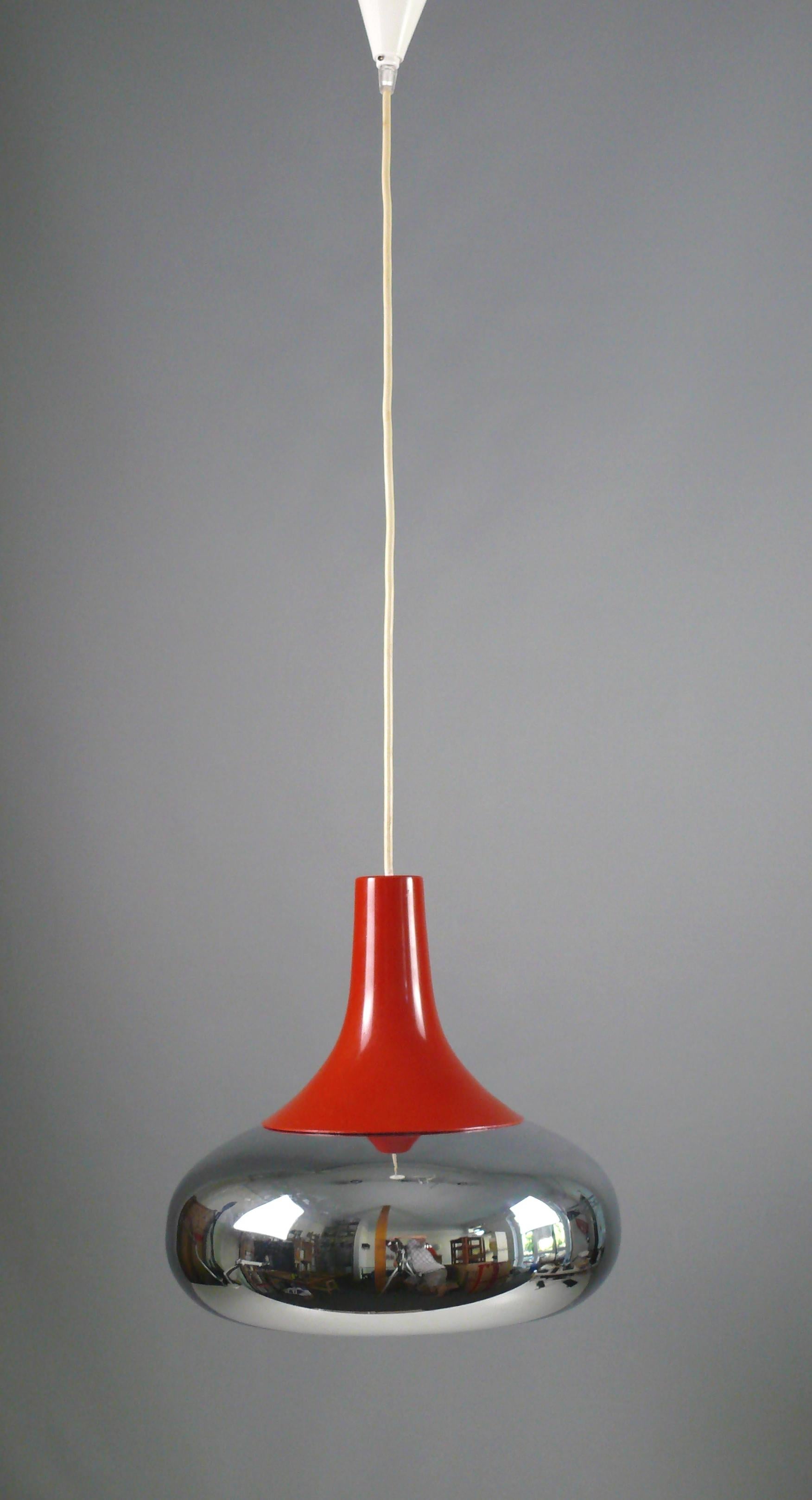 Mid-20th Century Large Space Age Pendant lamp, Germany, 1960s For Sale