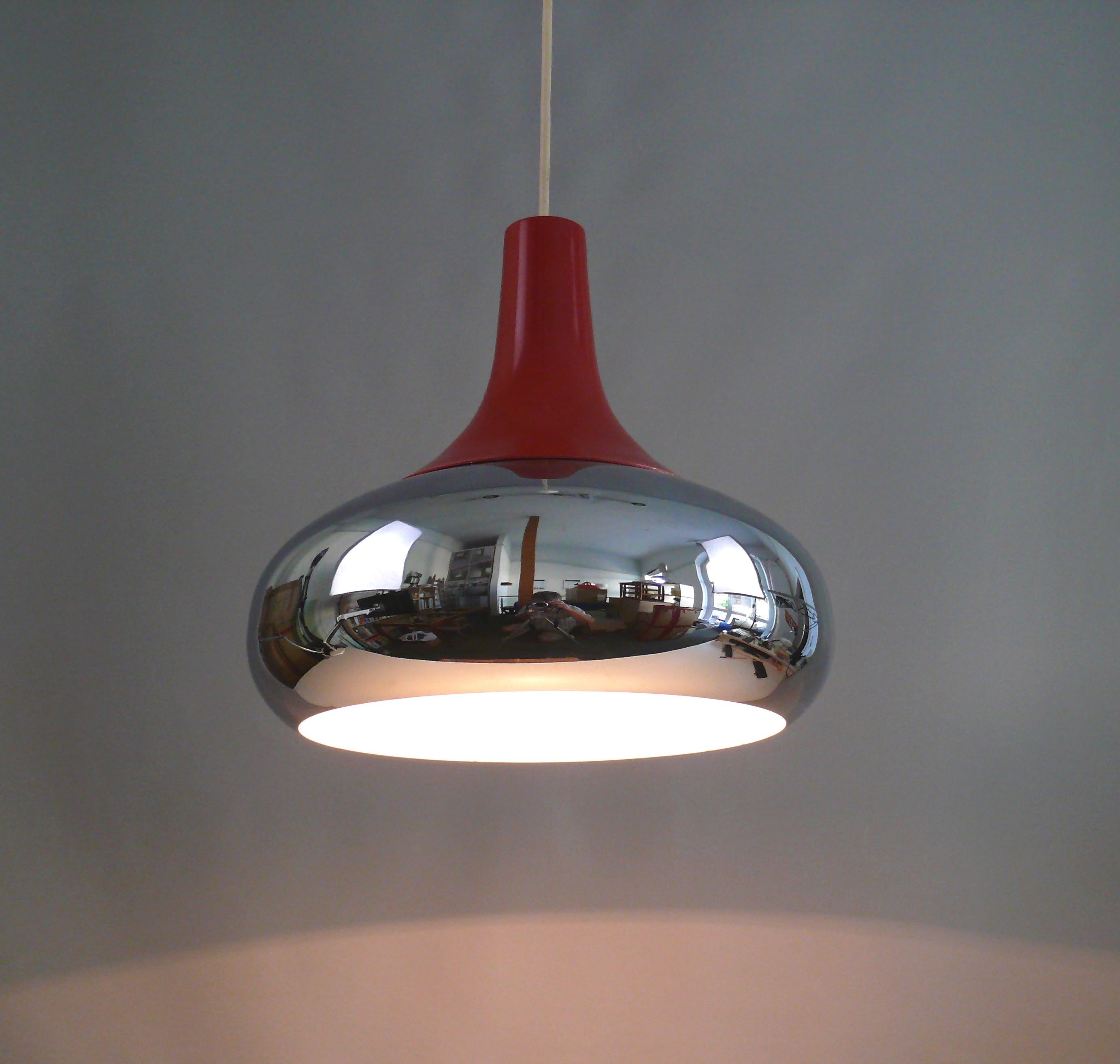Large Space Age Pendant lamp, Germany, 1960s For Sale 1