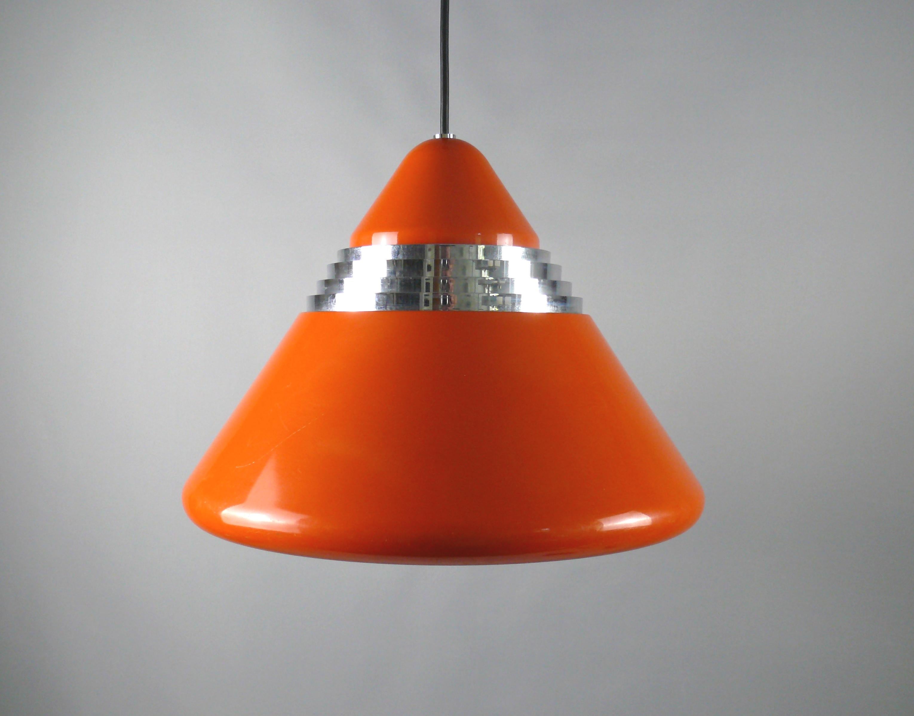 Mid-Century Modern Large Space Age Pendant Lamp, Staff Leuchten Germany, 1960s For Sale