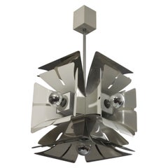 Grande lampe suspendue A Space AGE par Zonca illuminazione, Italie, années 1970