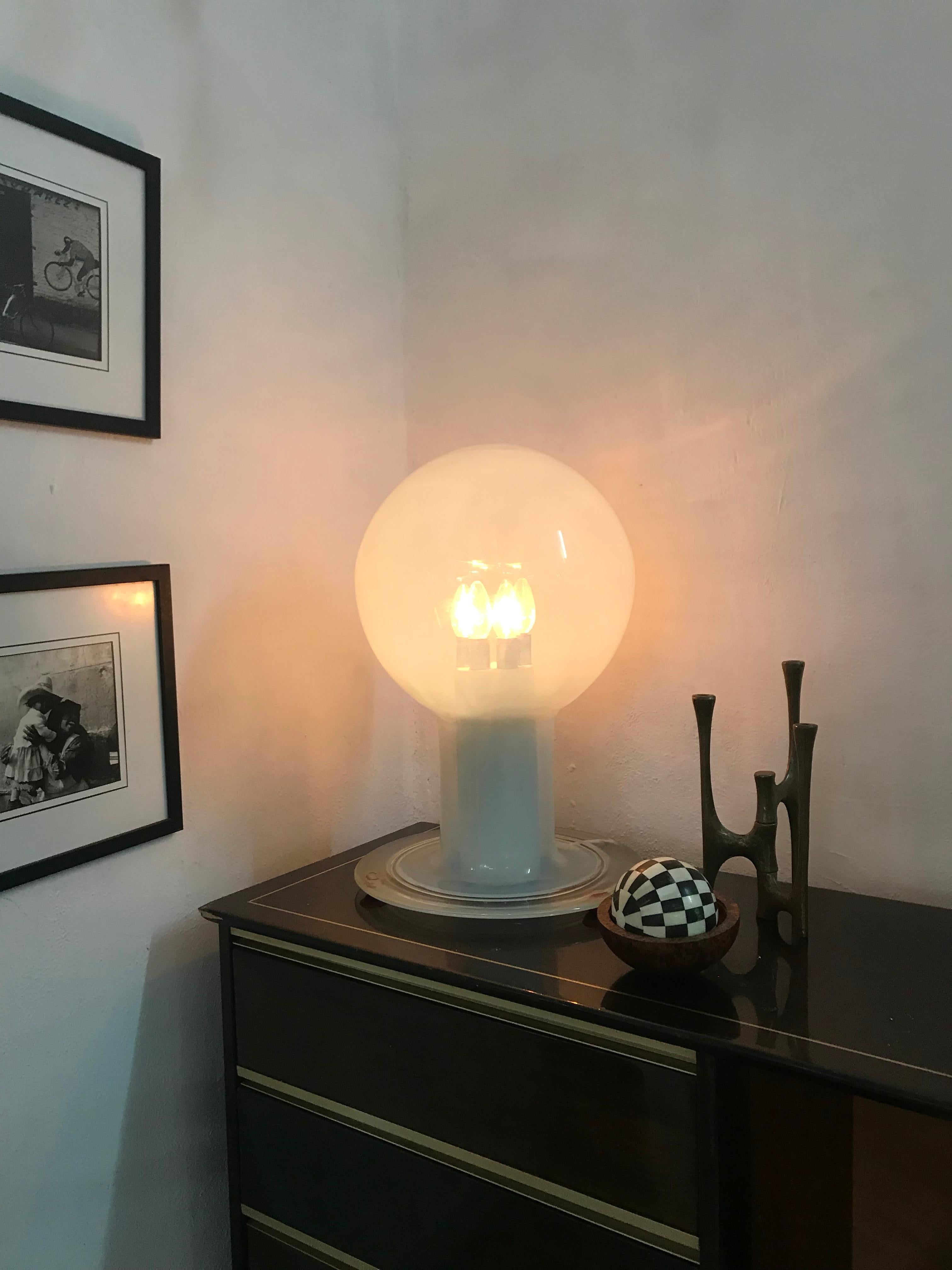 Gran lámpara de mesa Space Age de Renato Toso para Leucos en cristal de Murano en venta 2
