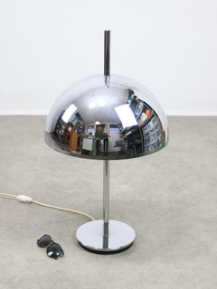 Large Space Age Table Lamp in Chrome, 1970s
