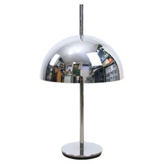 Large Space Age Table Lamp in Chrome, 1970s