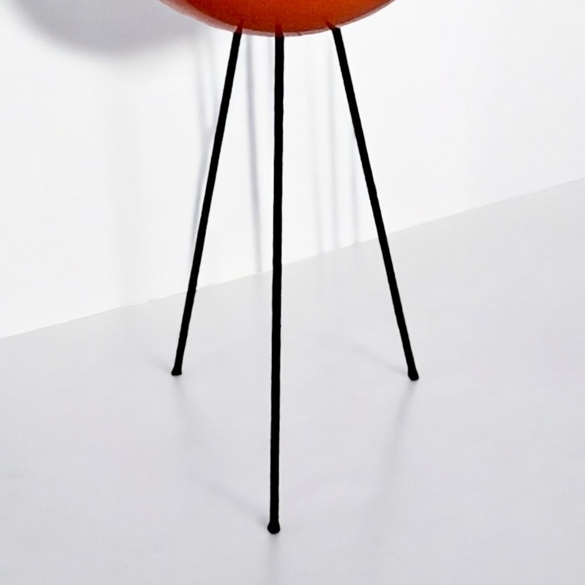 Large Space Age Tripod Floor Lamp, 60s - Italian UFO Lamp Stilnovo Style 3