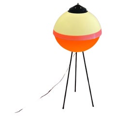 Large Space Age Tripod Floor Lamp, 60s - Italian UFO Lamp Stilnovo Style