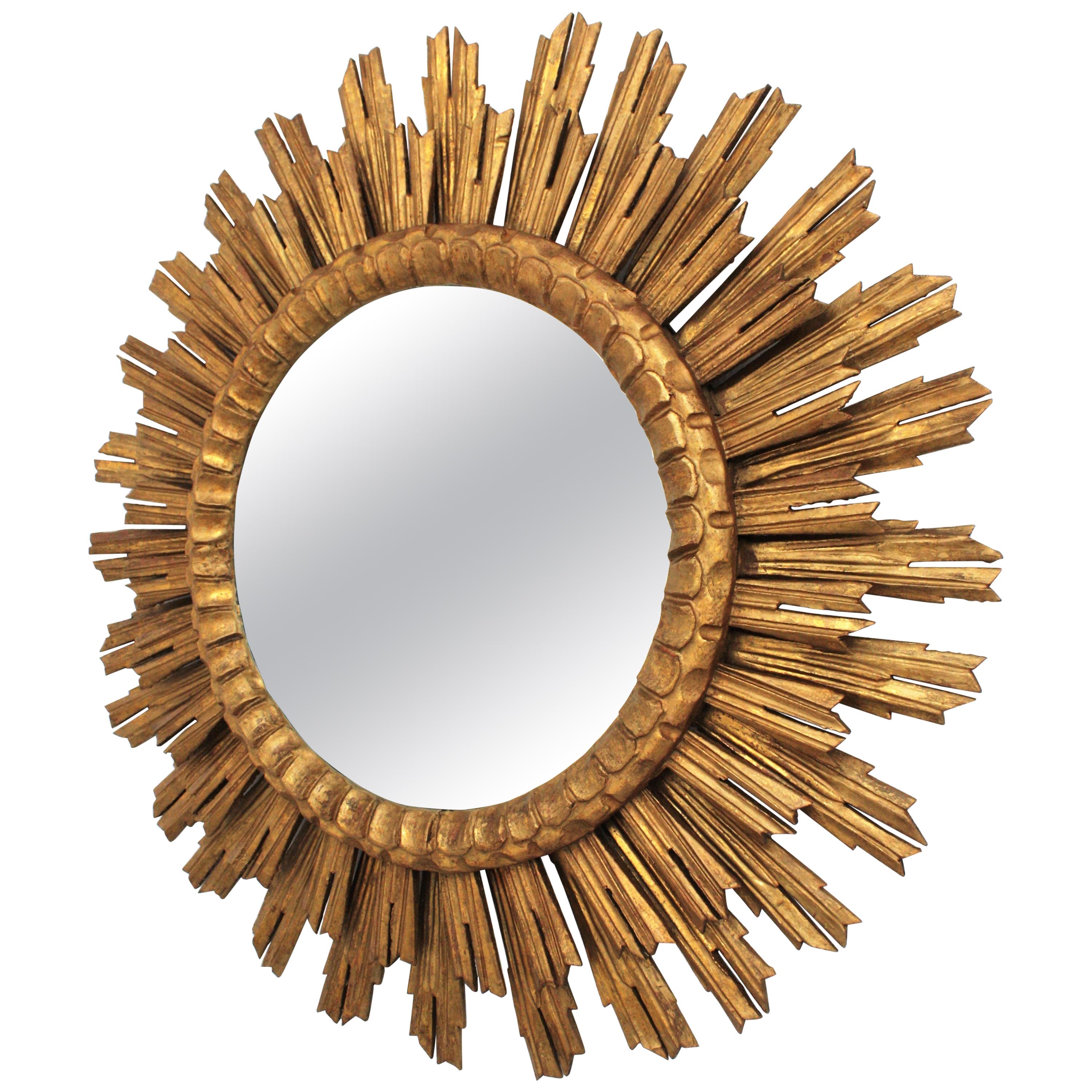 Large Soleil Sunburst Wall Mirror at 1stDibs