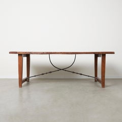 Large Spanish antique dining table, 1950s