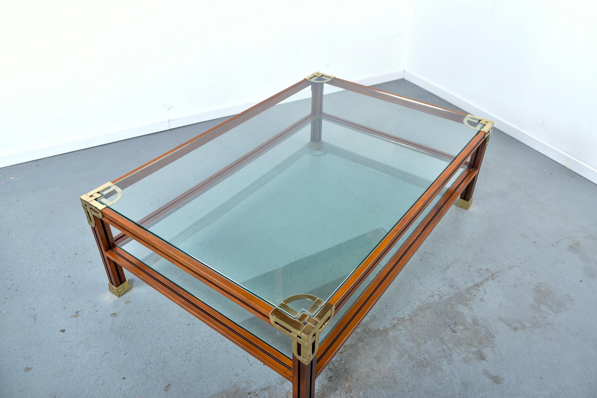 Brass Large Spanish coffee table By Valenti