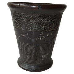 Antique Large Spanish Colonial Post Inca South American Kero Cup Peru