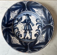 Large Spanish Faience Wall Plate/ Bowl / Bowl, c. 1900