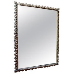 Antique Large Spanish Giltwood Mirror