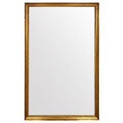 Large Spanish Giltwood Wall Mirror, Mid-20th Century