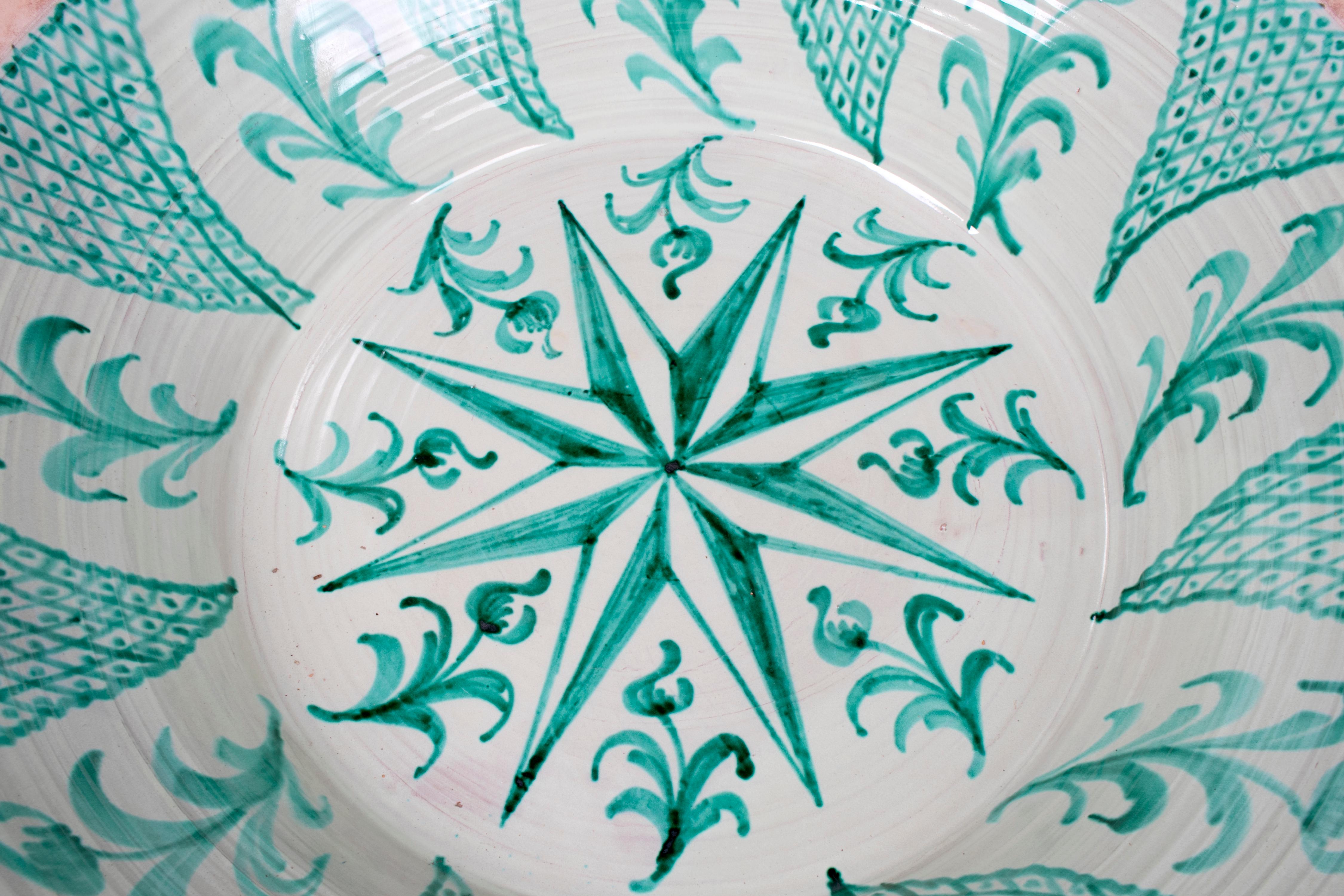 Large Spanish Glazed Terracotta Granada 