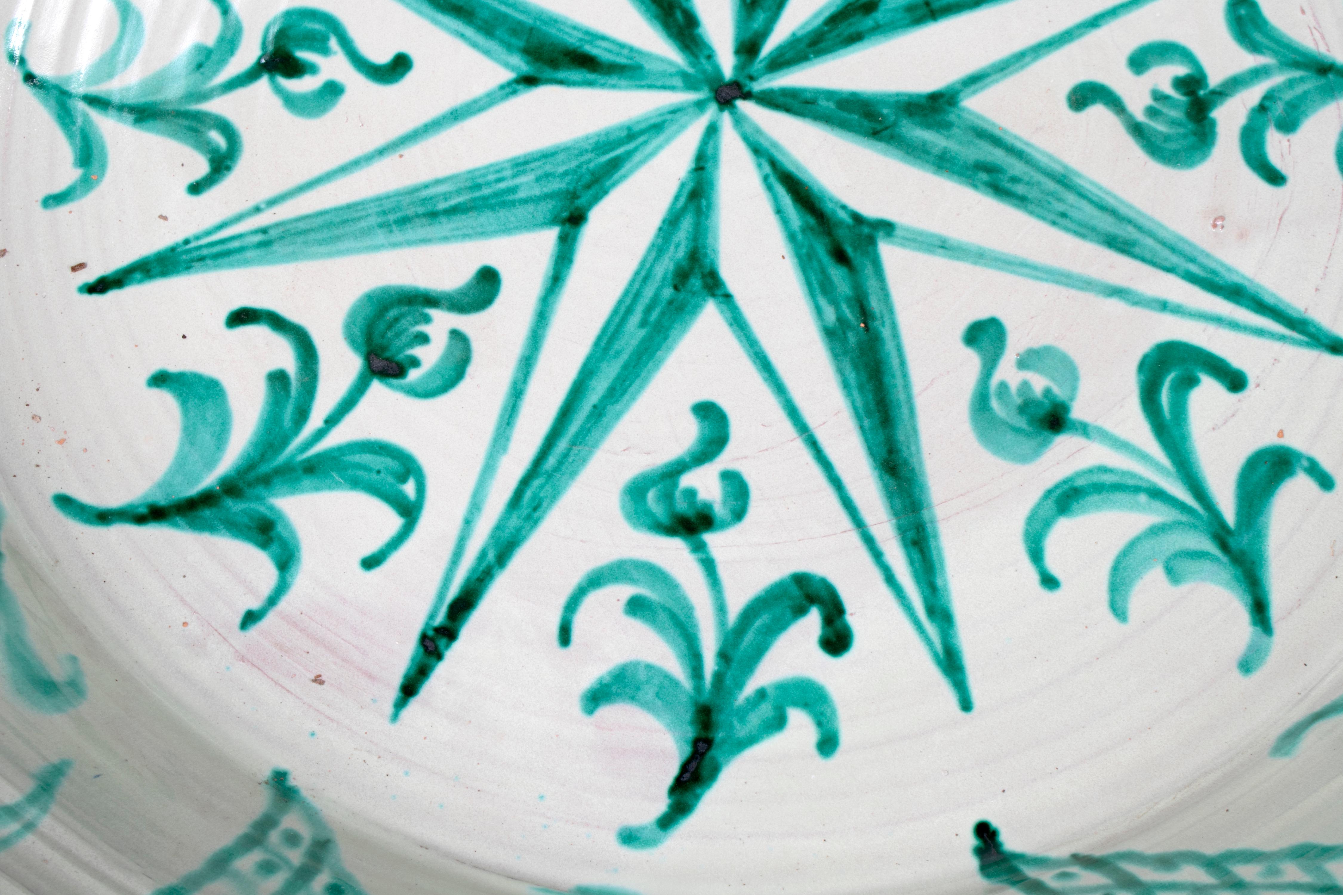 Contemporary Large Spanish Glazed Terracotta Granada 