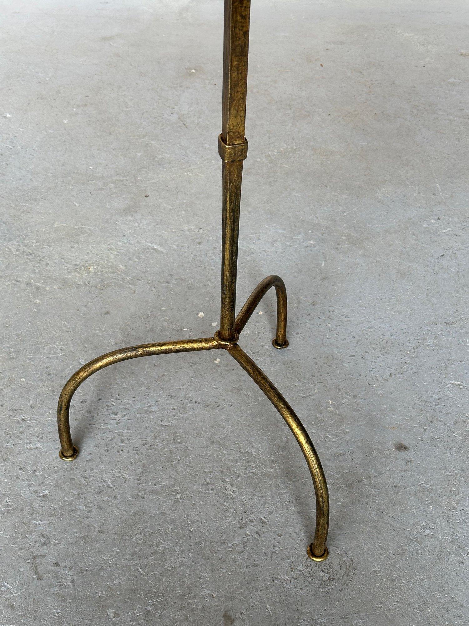 Contemporary Large Spanish Iron Side Table on a Tripod Base For Sale