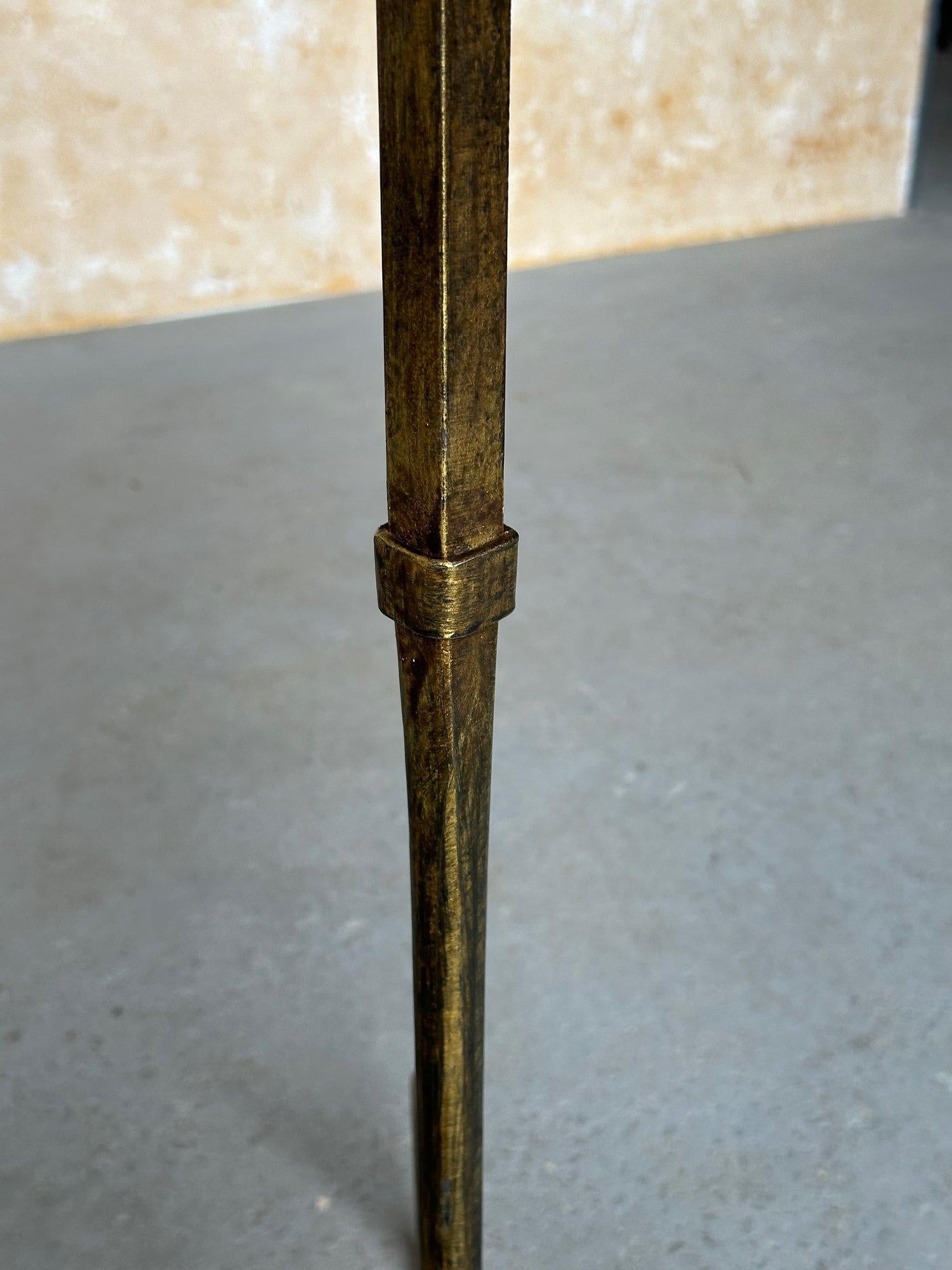 Large Spanish Iron Side Table on a Tripod Base For Sale 2