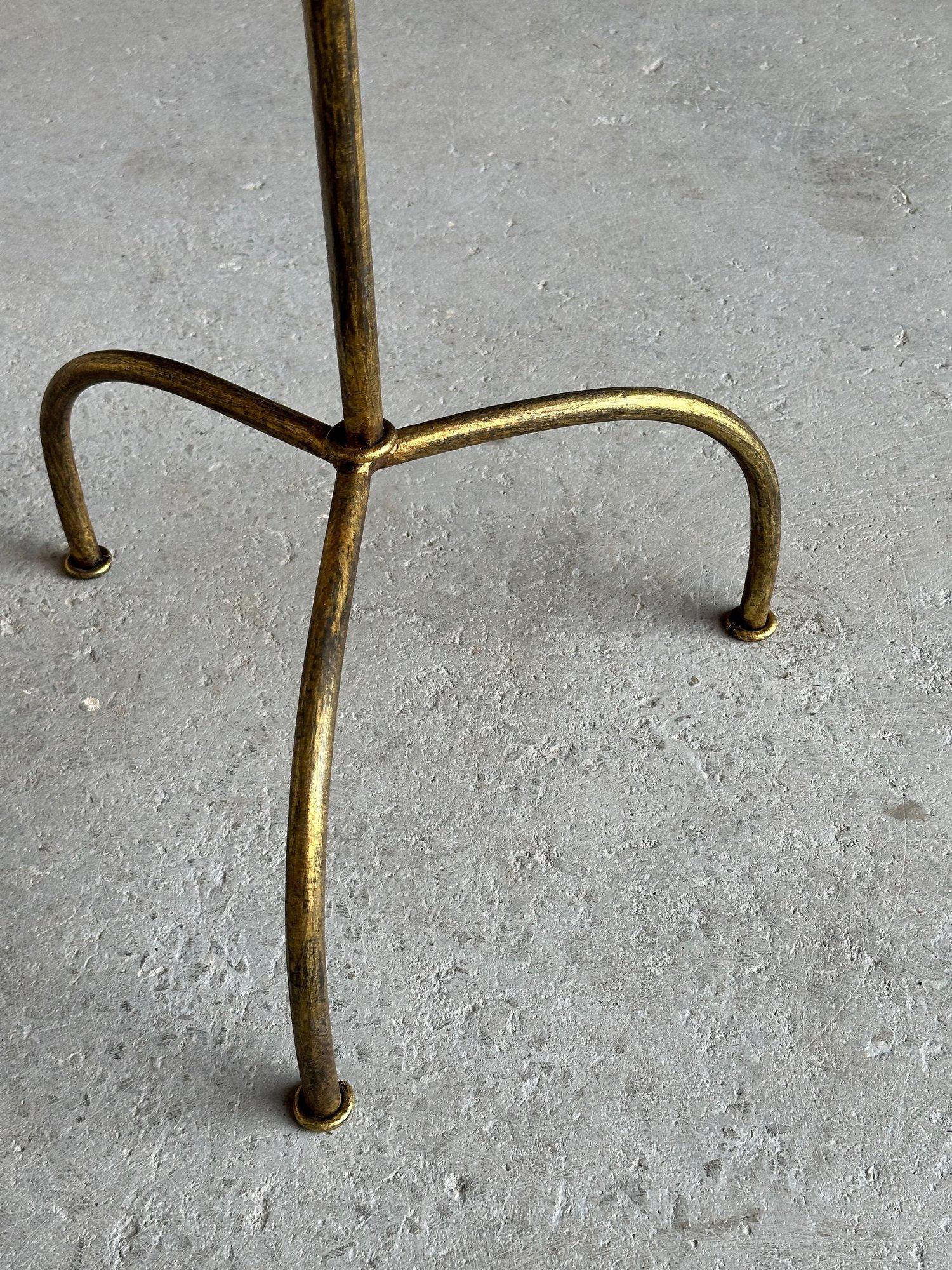 Large Spanish Iron Side Table on a Tripod Base For Sale 4