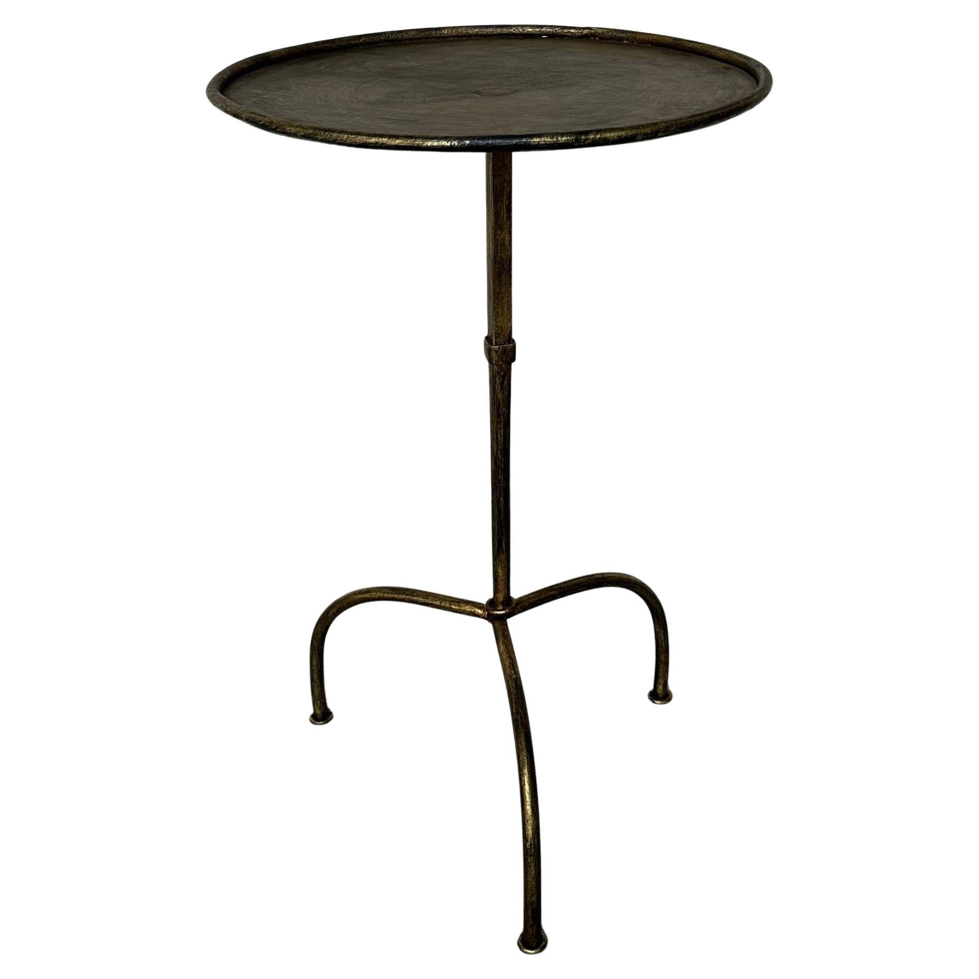 Large Spanish Iron Side Table on a Tripod Base