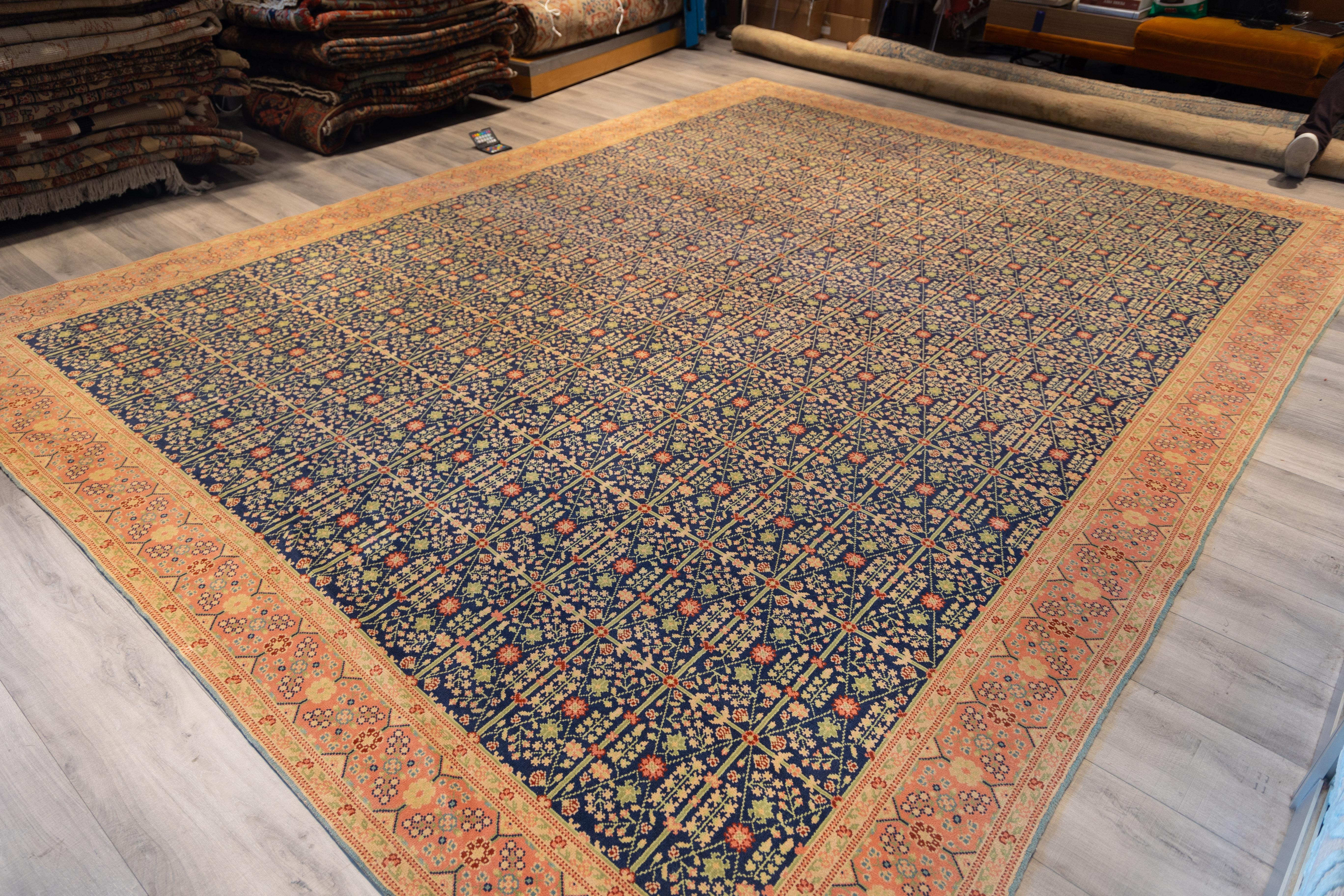 20th Century Large antique all over design Spanish Rug For Sale