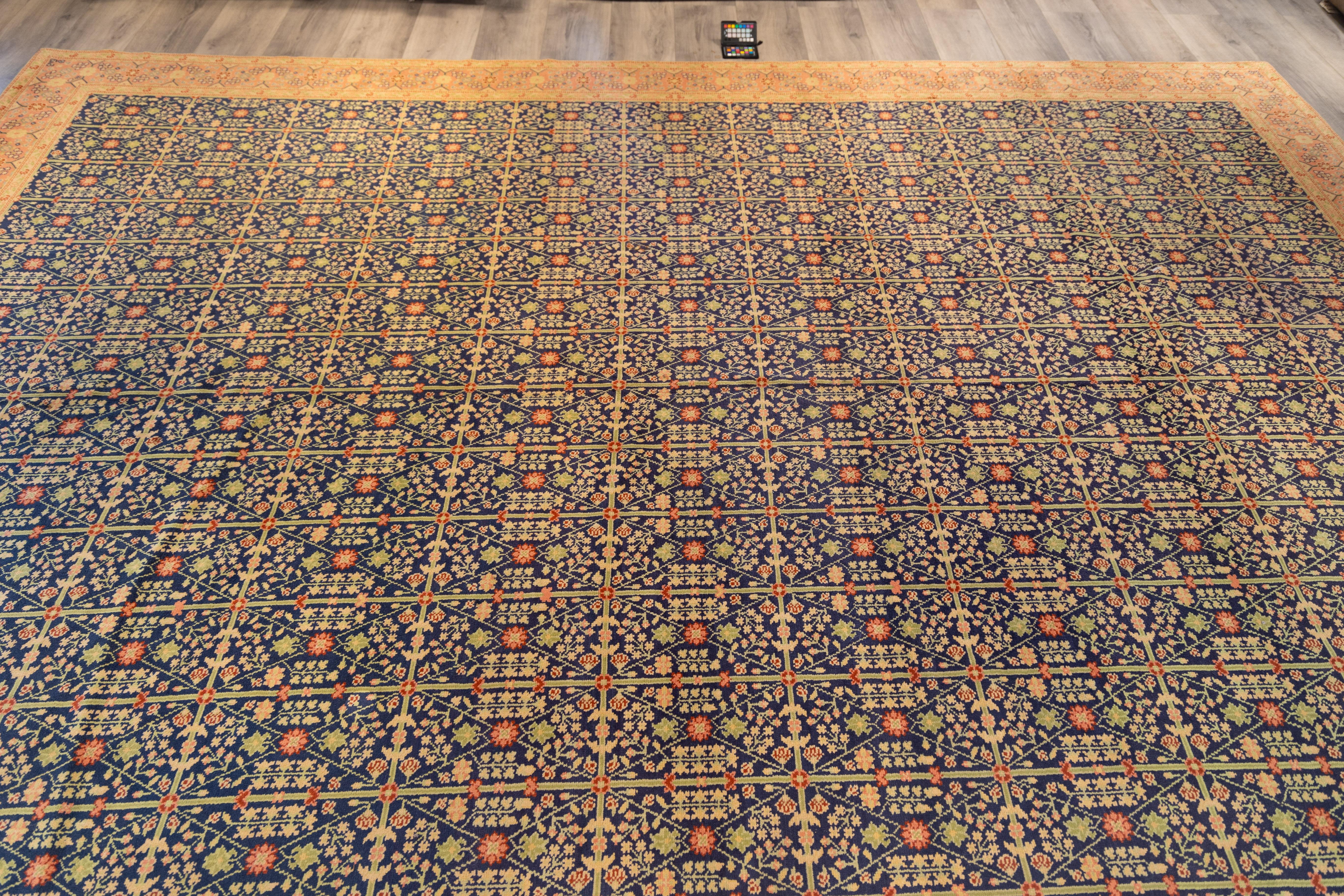 Wool Large antique all over design Spanish Rug For Sale