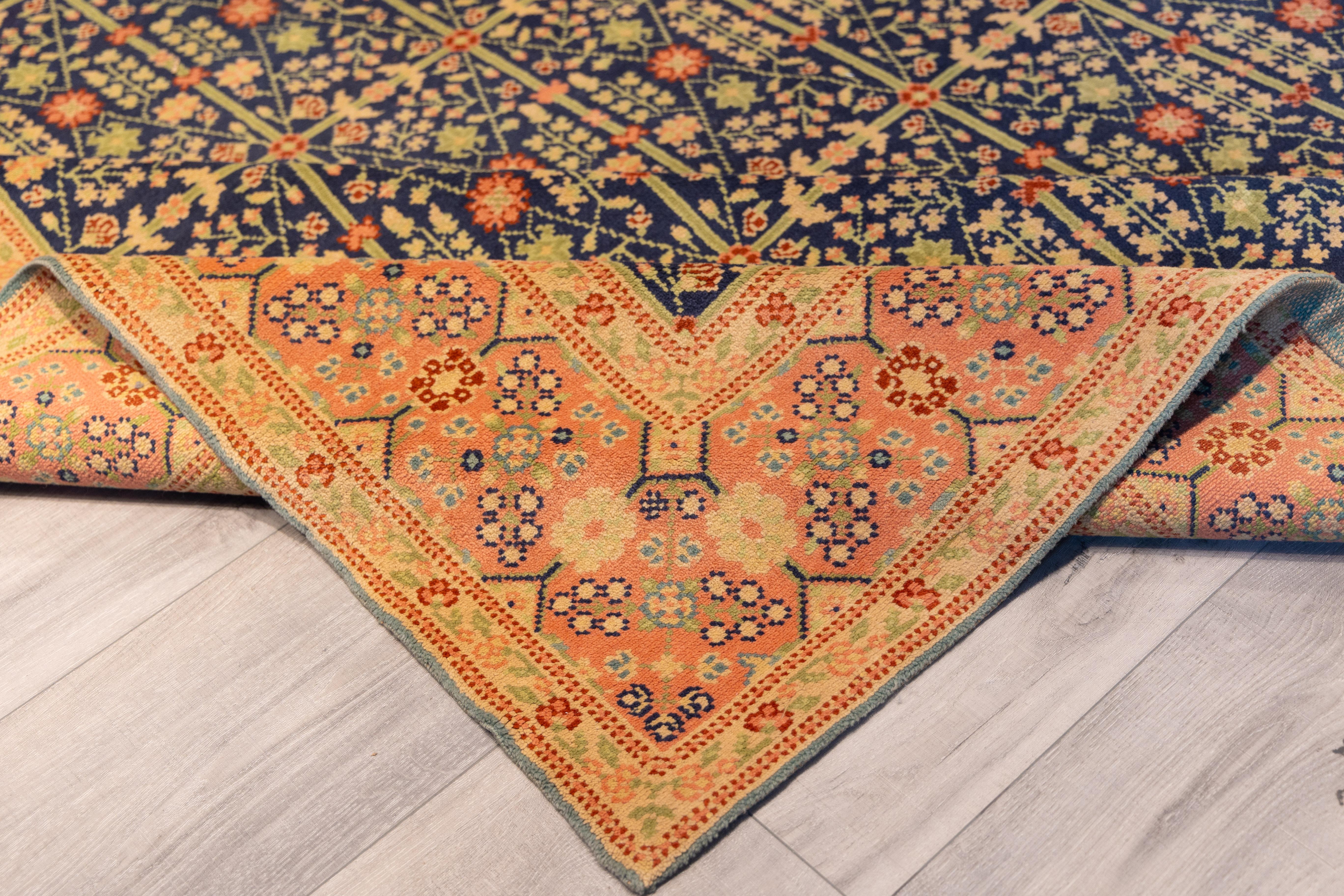 Large antique all over design Spanish Rug For Sale 3