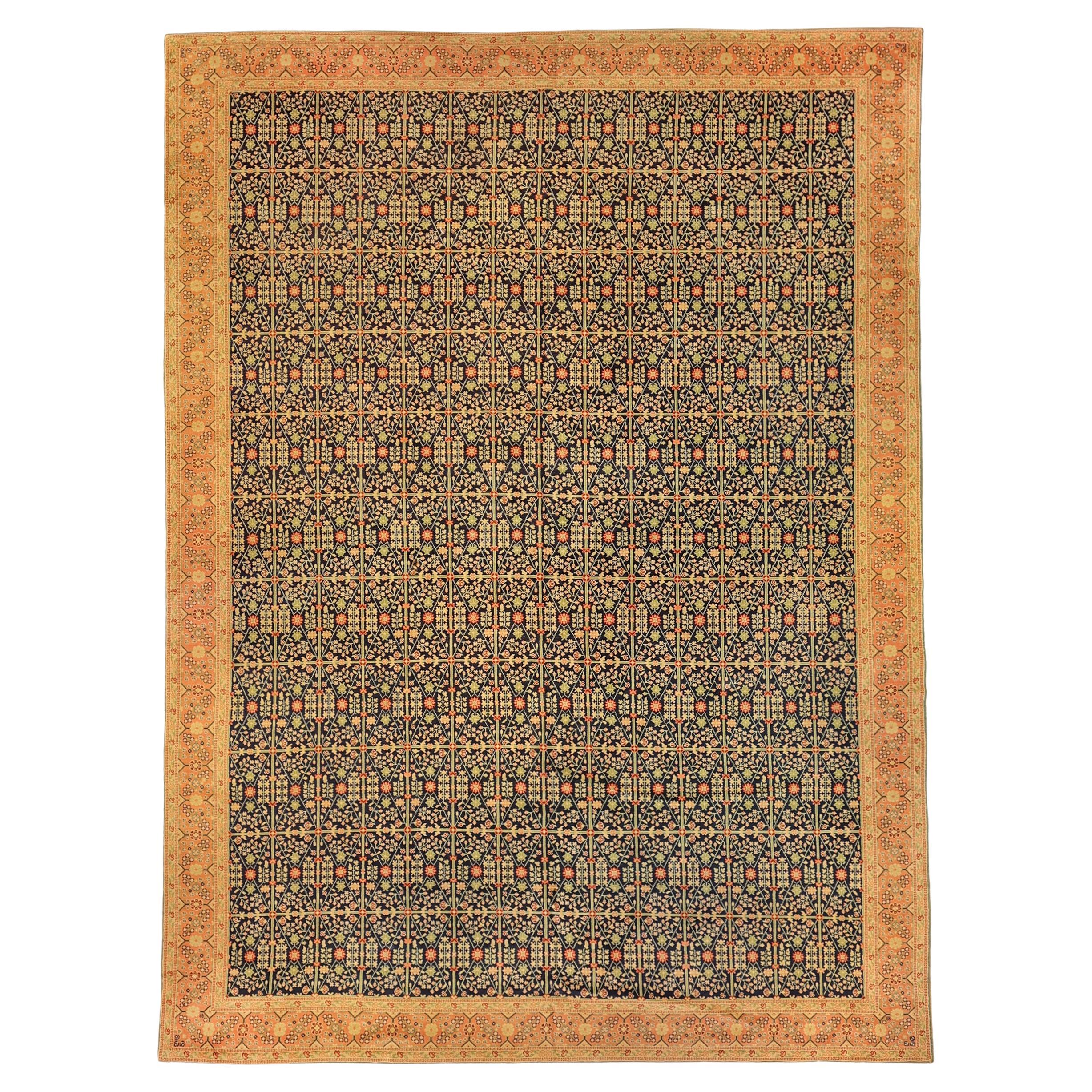 Large antique all over design Spanish Rug For Sale