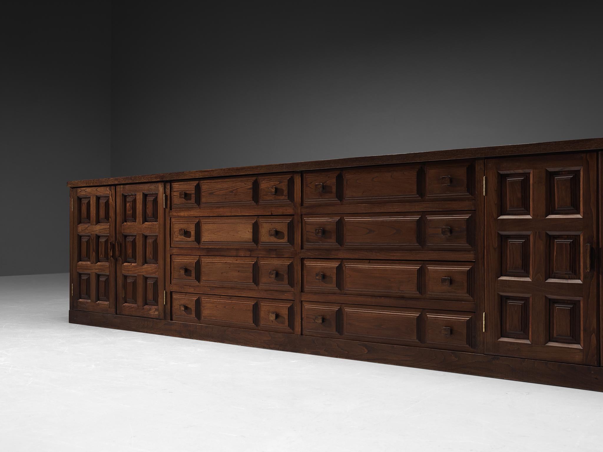 Large Spanish Sideboard in Stained Oak 3