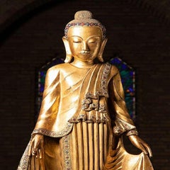 Large Special Burmese Shan Buddha from Burma