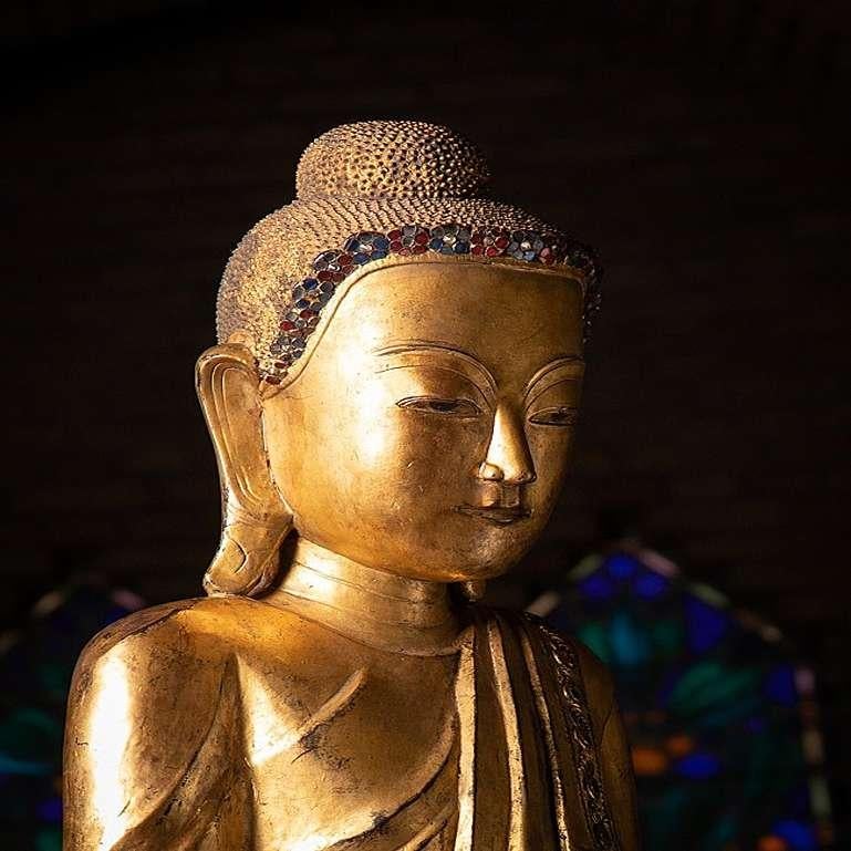 Grand Bouddha birman Shan spécial de Birmanie en vente 15