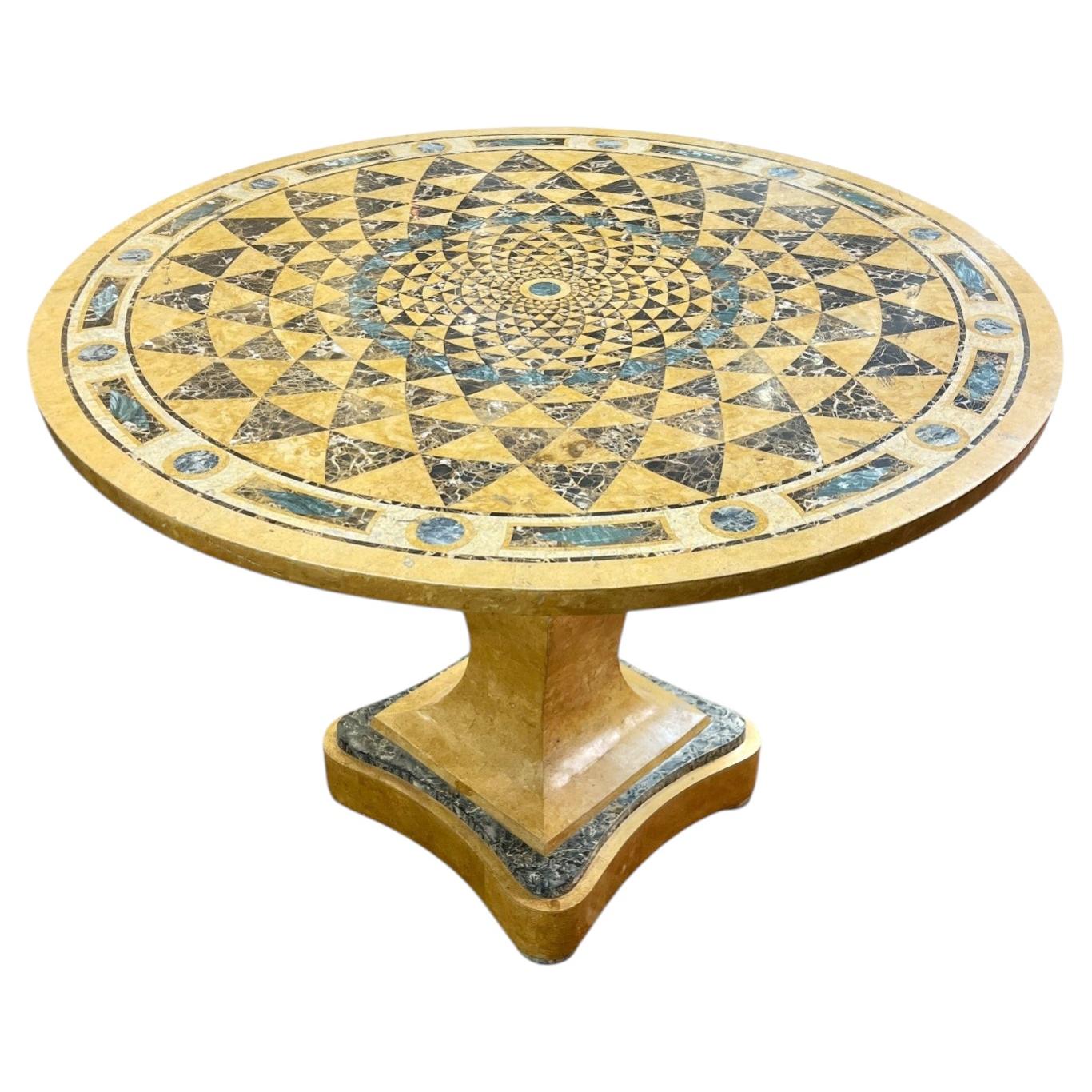 Large Specimen Marble Center Table