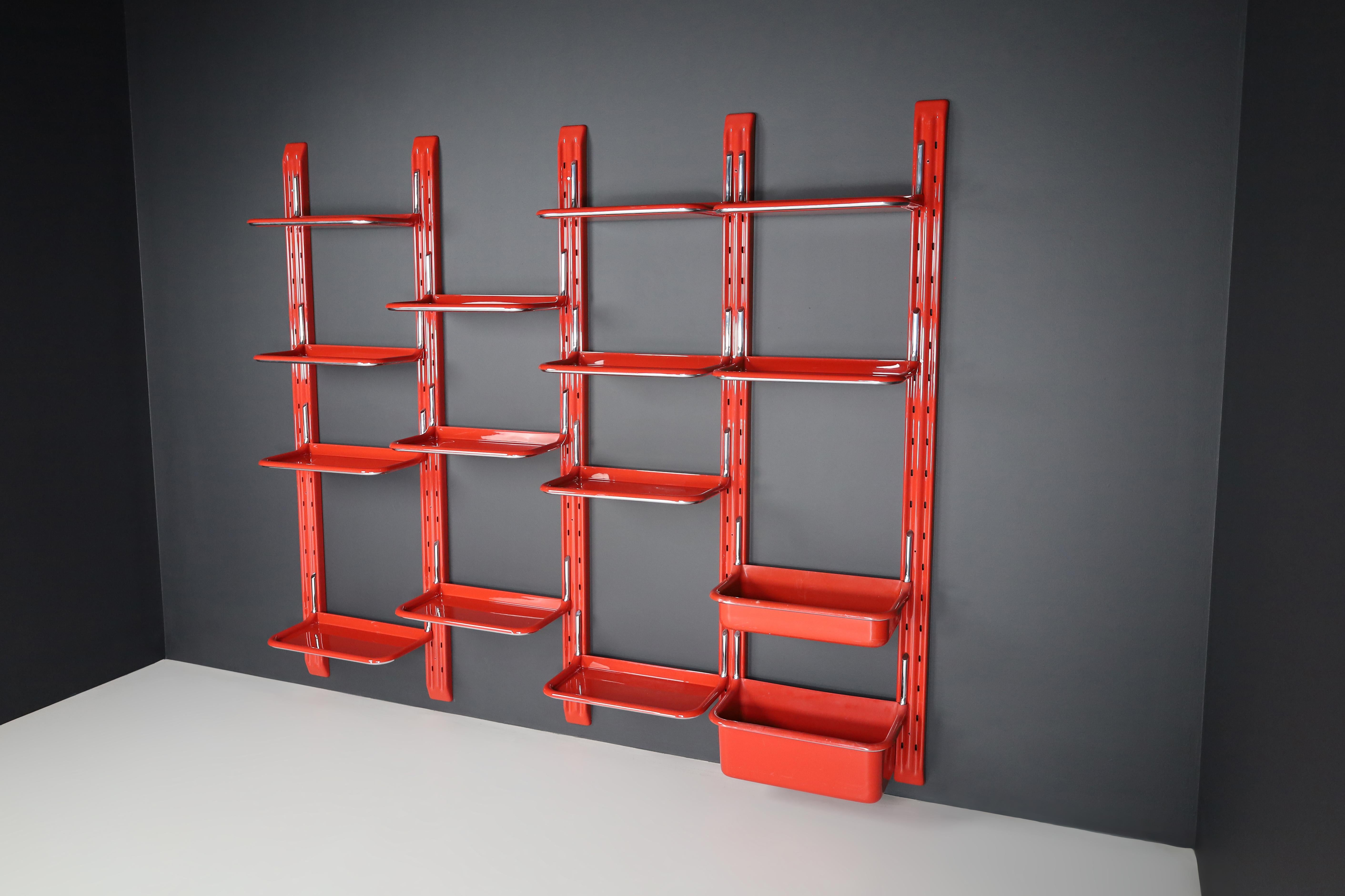 Large Speedy Bookcase by Alberto Rosselli for Saporiti, Italy the 1970s 1