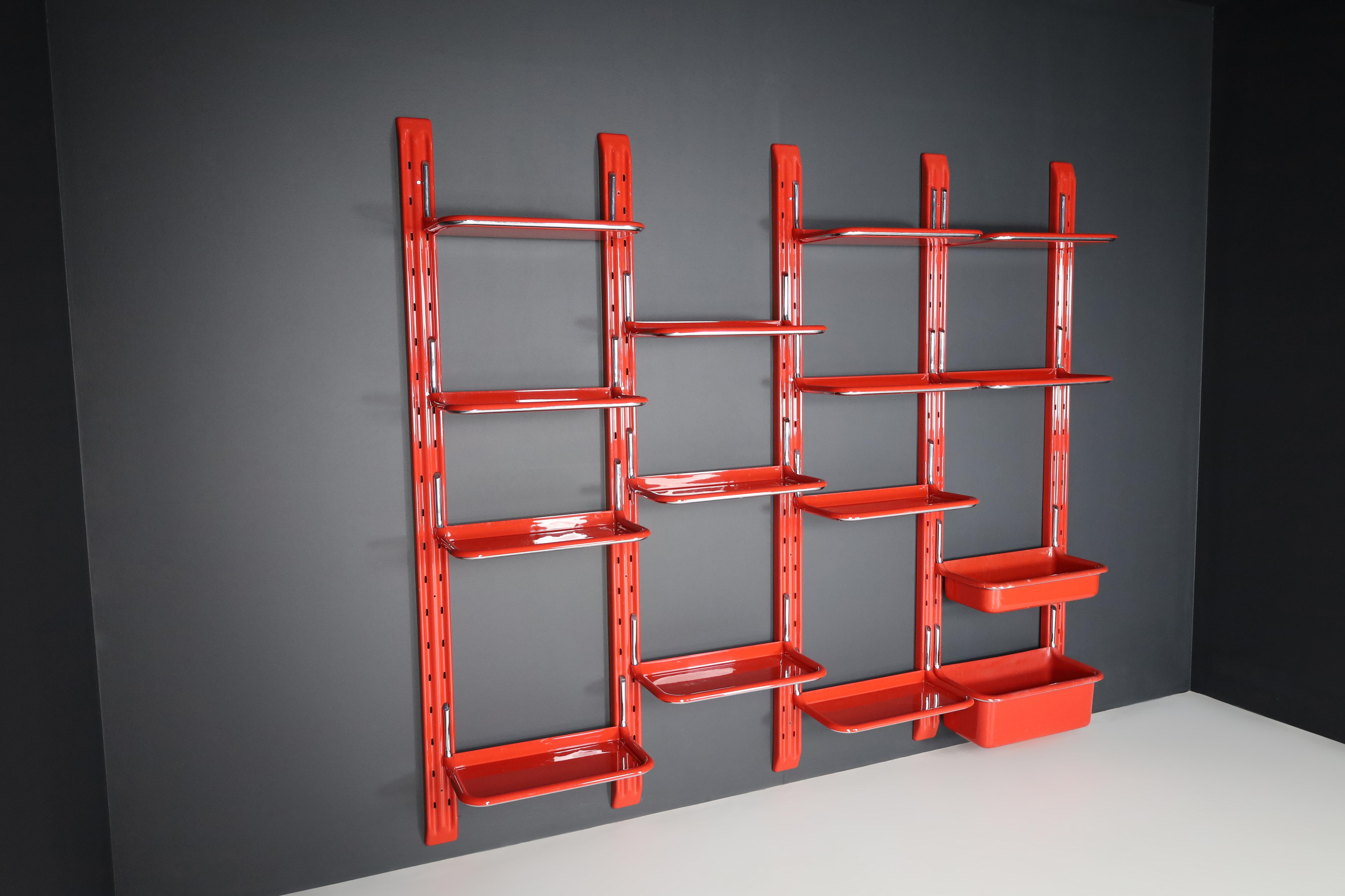 Large Speedy Bookcase by Alberto Rosselli for Saporiti, Italy the 1970s 2