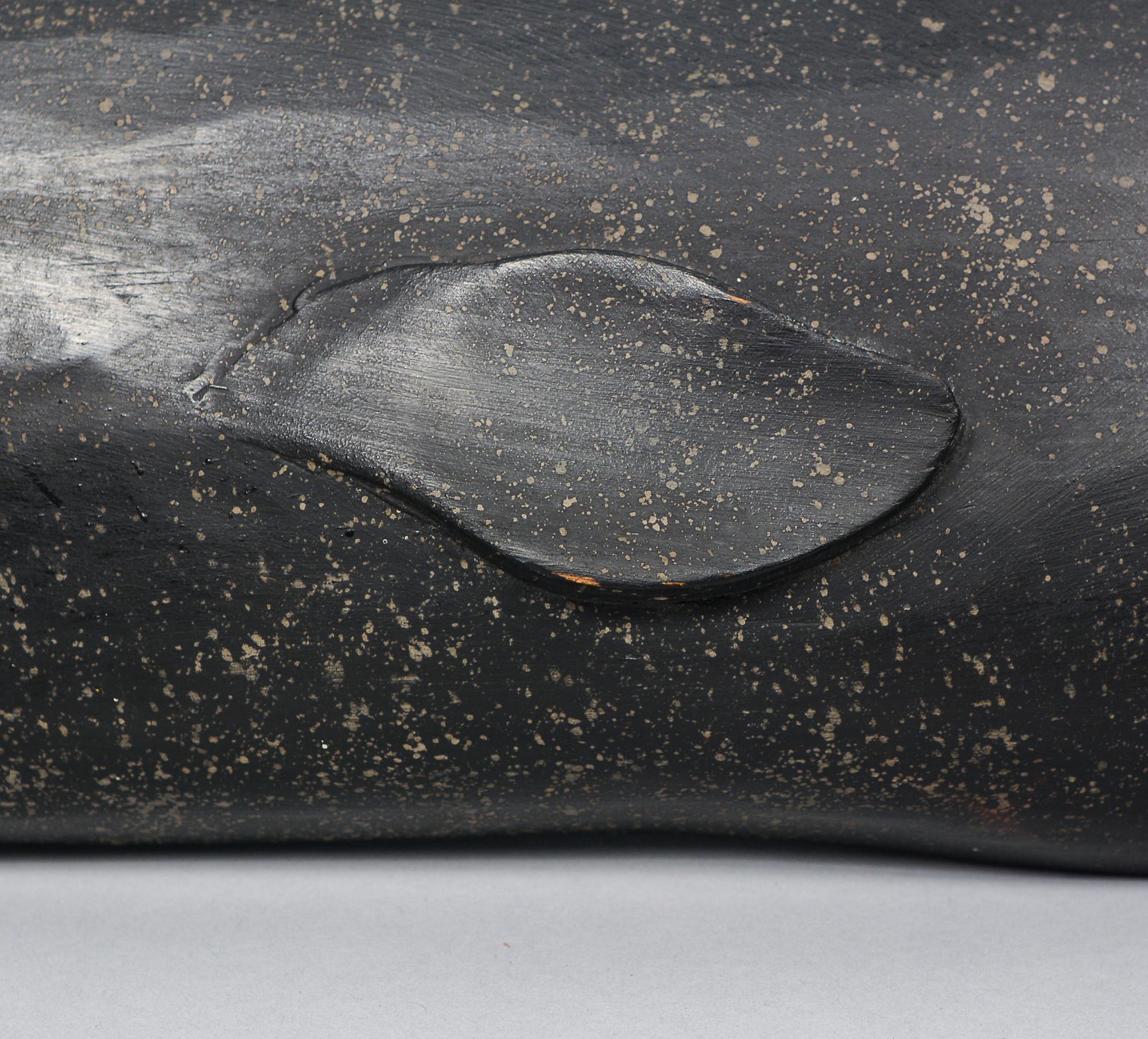 American Large Sperm Whale Carving by Clark Voorhees For Sale