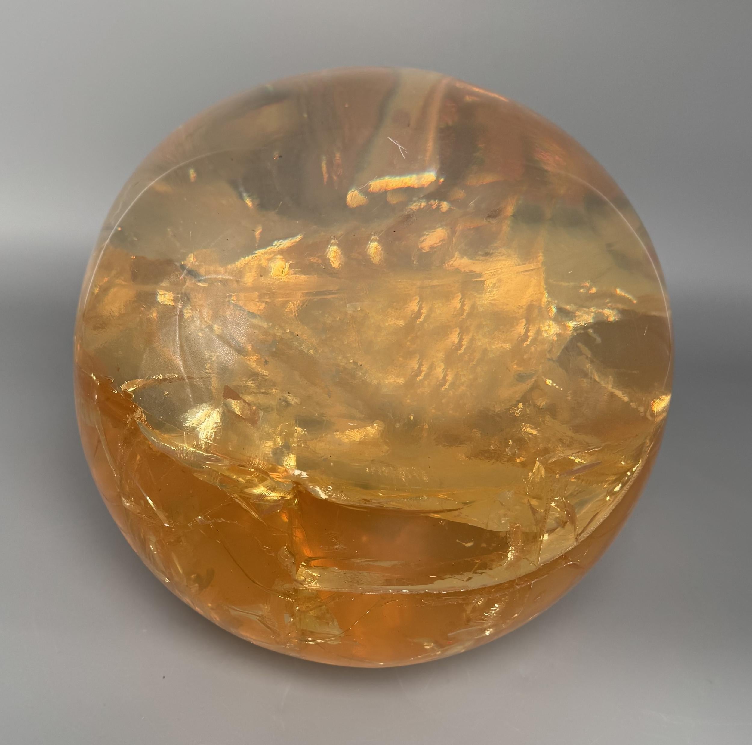 Large sphere in fractal resin by Pierre Giraudon, Paris, France, circa 1970 For Sale 1