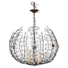 Large Spherical Chandelier in the Manner of Maison Bagues Large Spherical Chandelier in the Manner of Maison Bagues