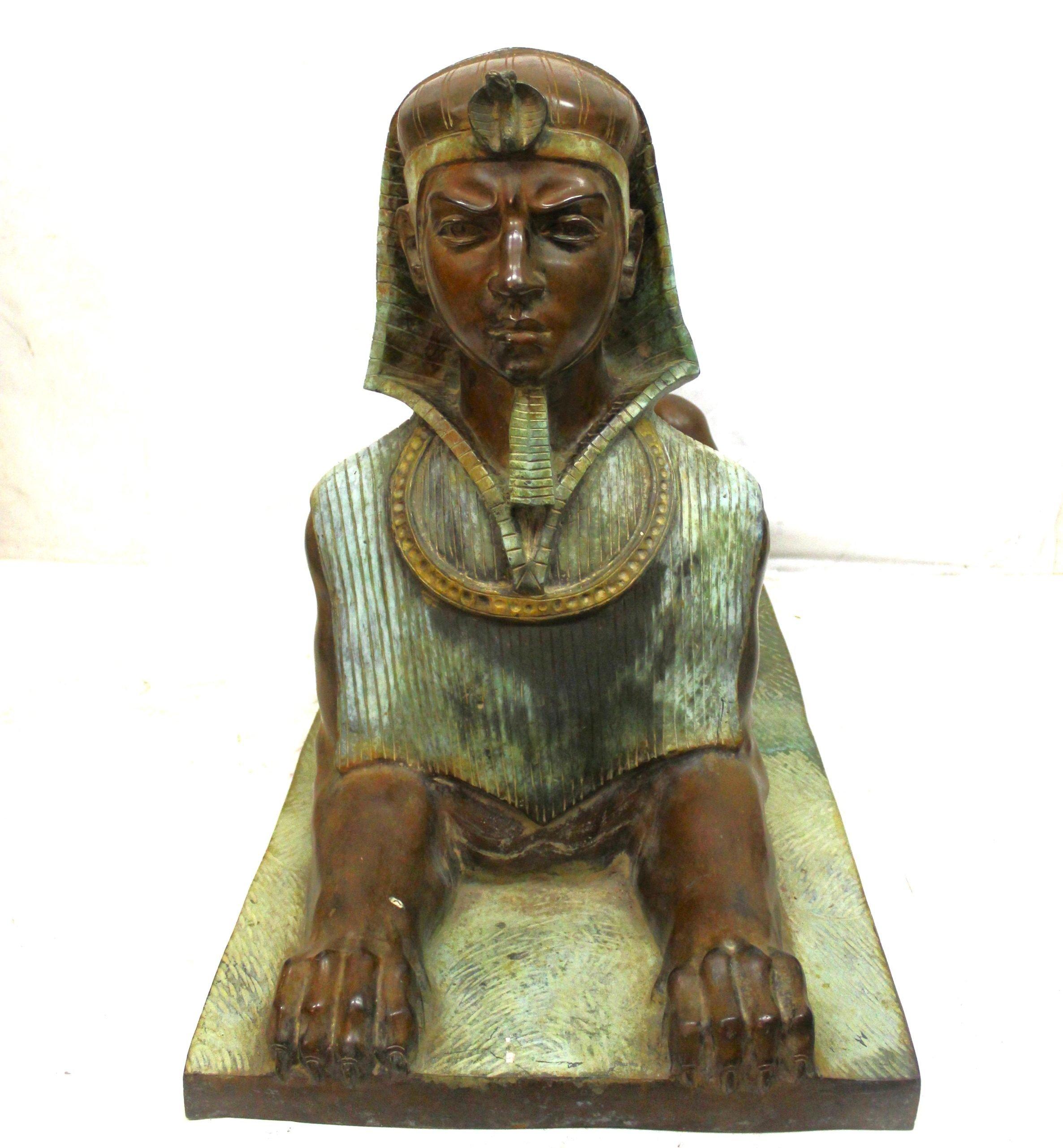 Grande sfinge in bronzo di 94 cm In condizioni buone in vendita a Rome, IT