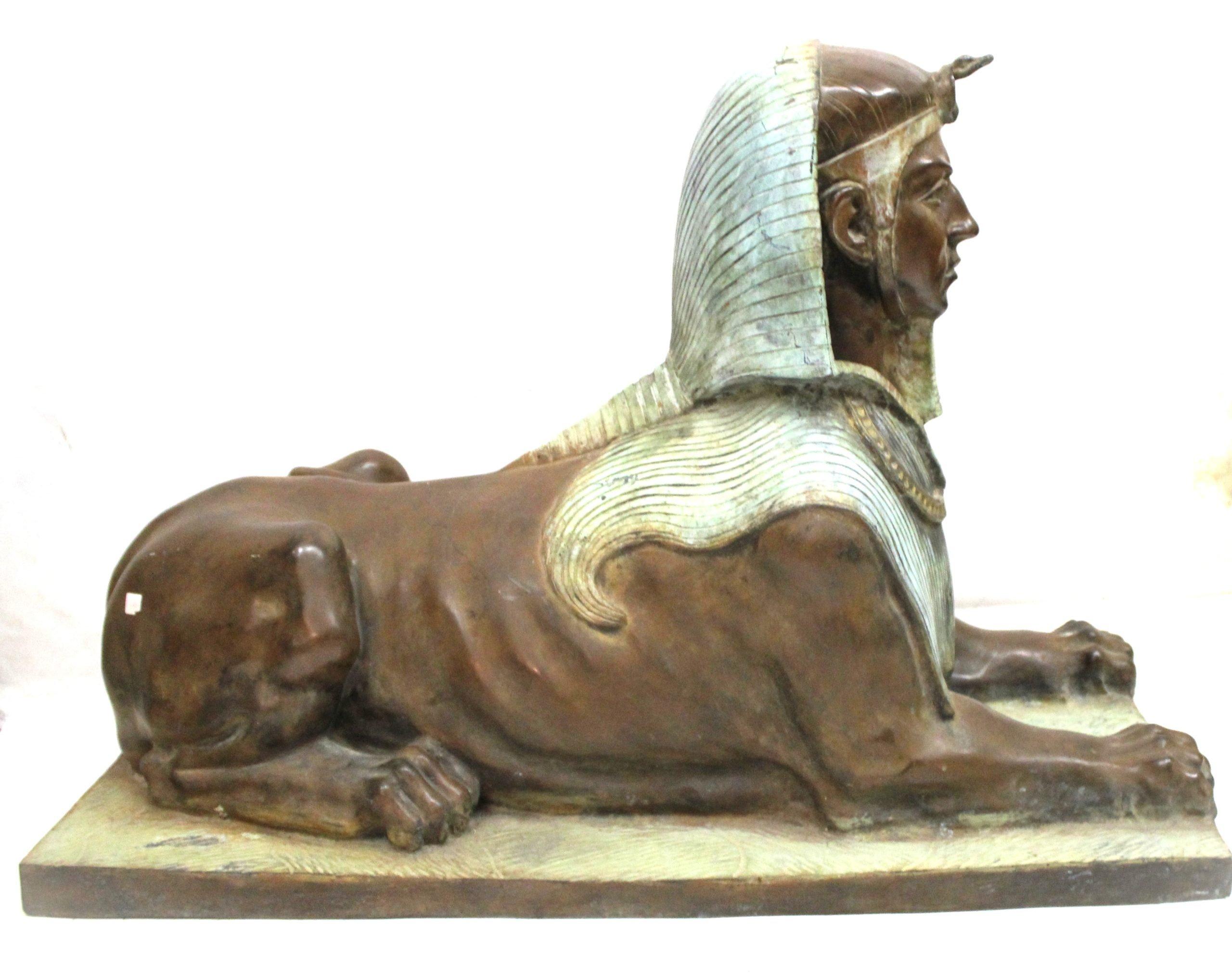 Bronzo Grande sfinge in bronzo di 94 cm in vendita