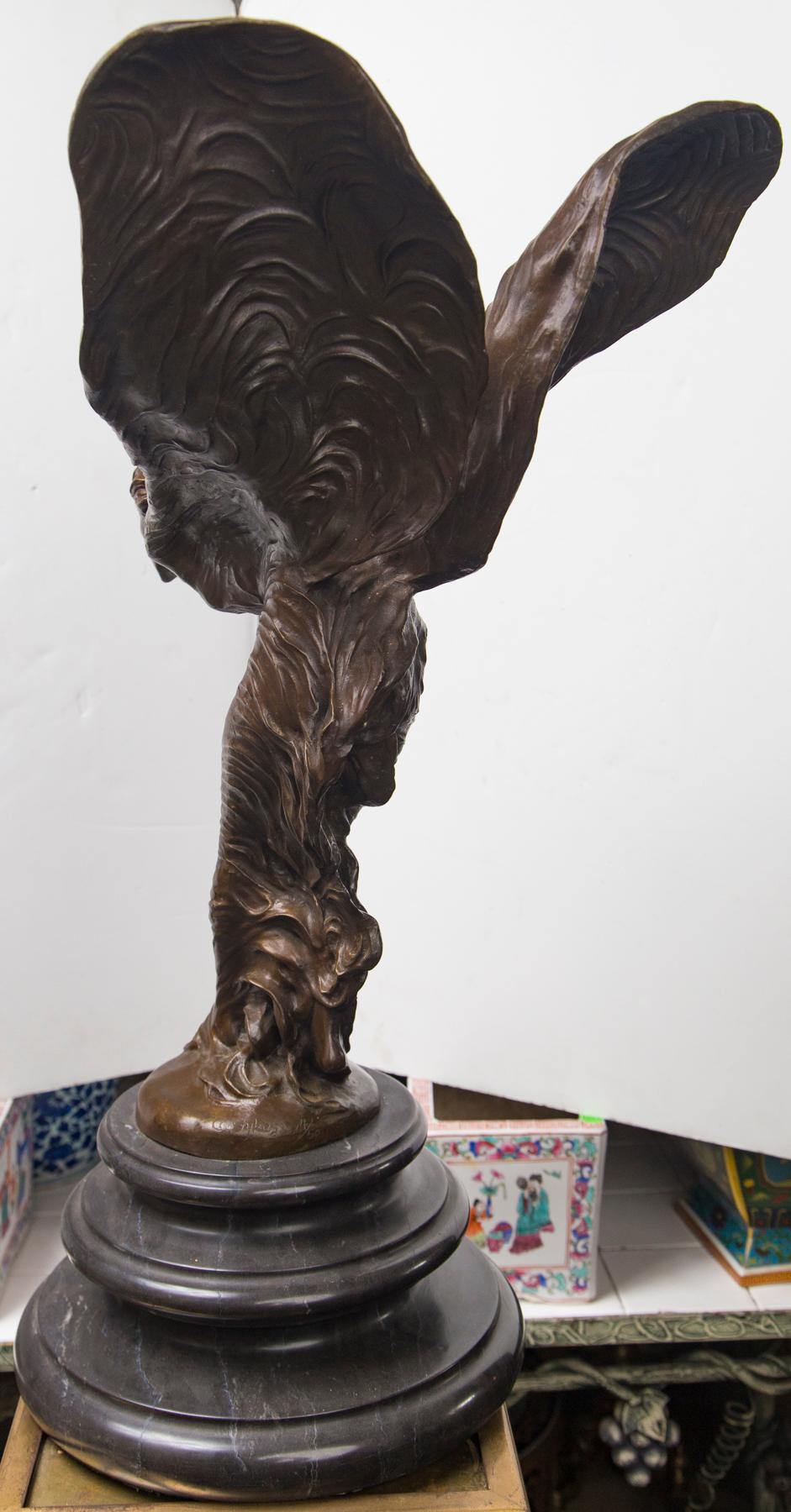 Bronze Grande statue en bronze « Spirit of Ecstasy »