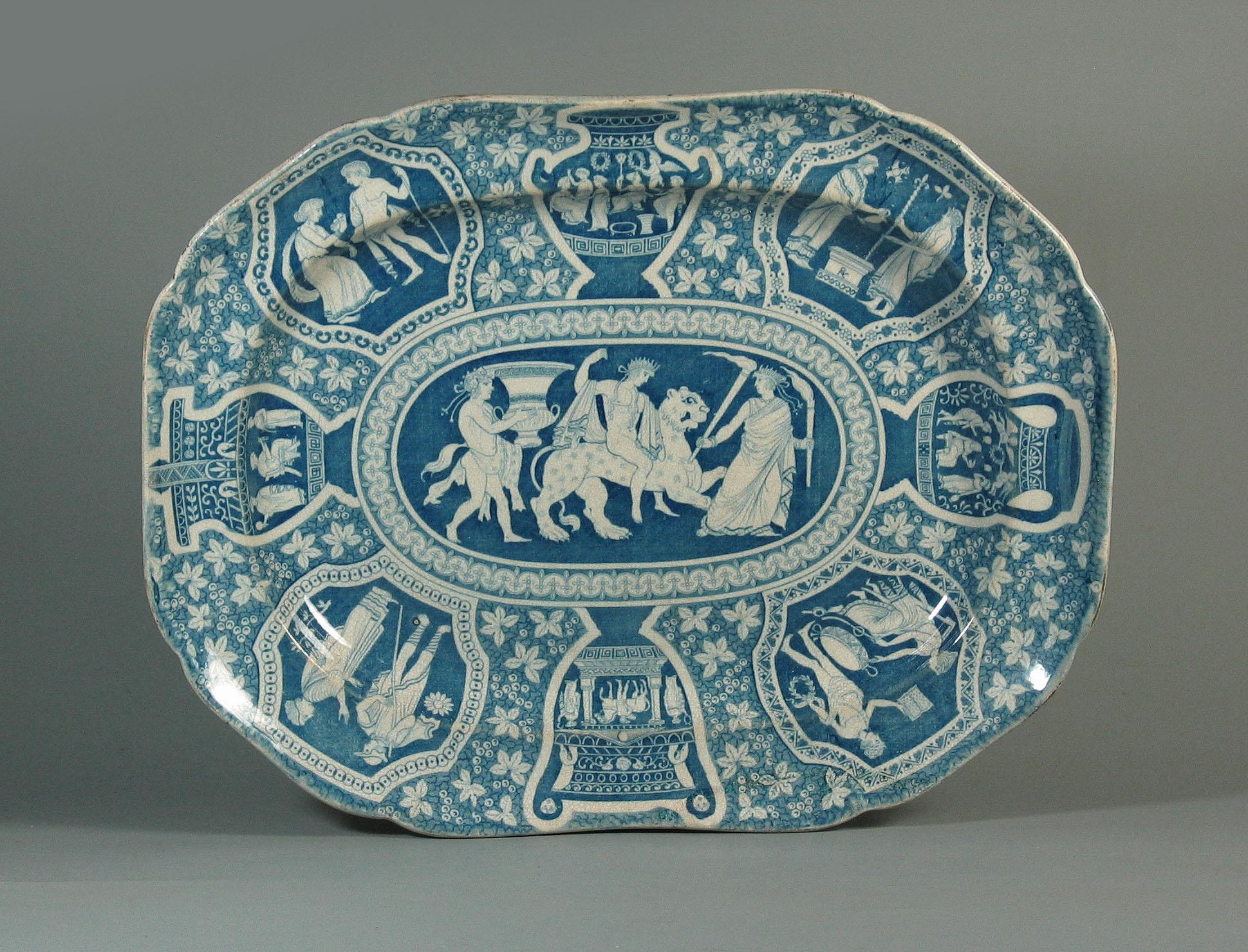 Large Spode Greek Pattern Platter Circa 1810 For Sale 2