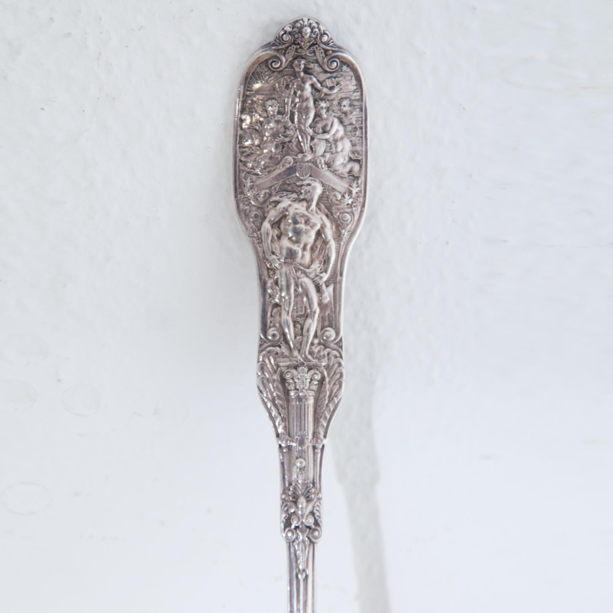Silver Large Spoon, Spaulding & Co., Chicago Pat, 1895