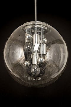 Large Sputnik Big Ball Pendant by Doria, Germany, 1970s