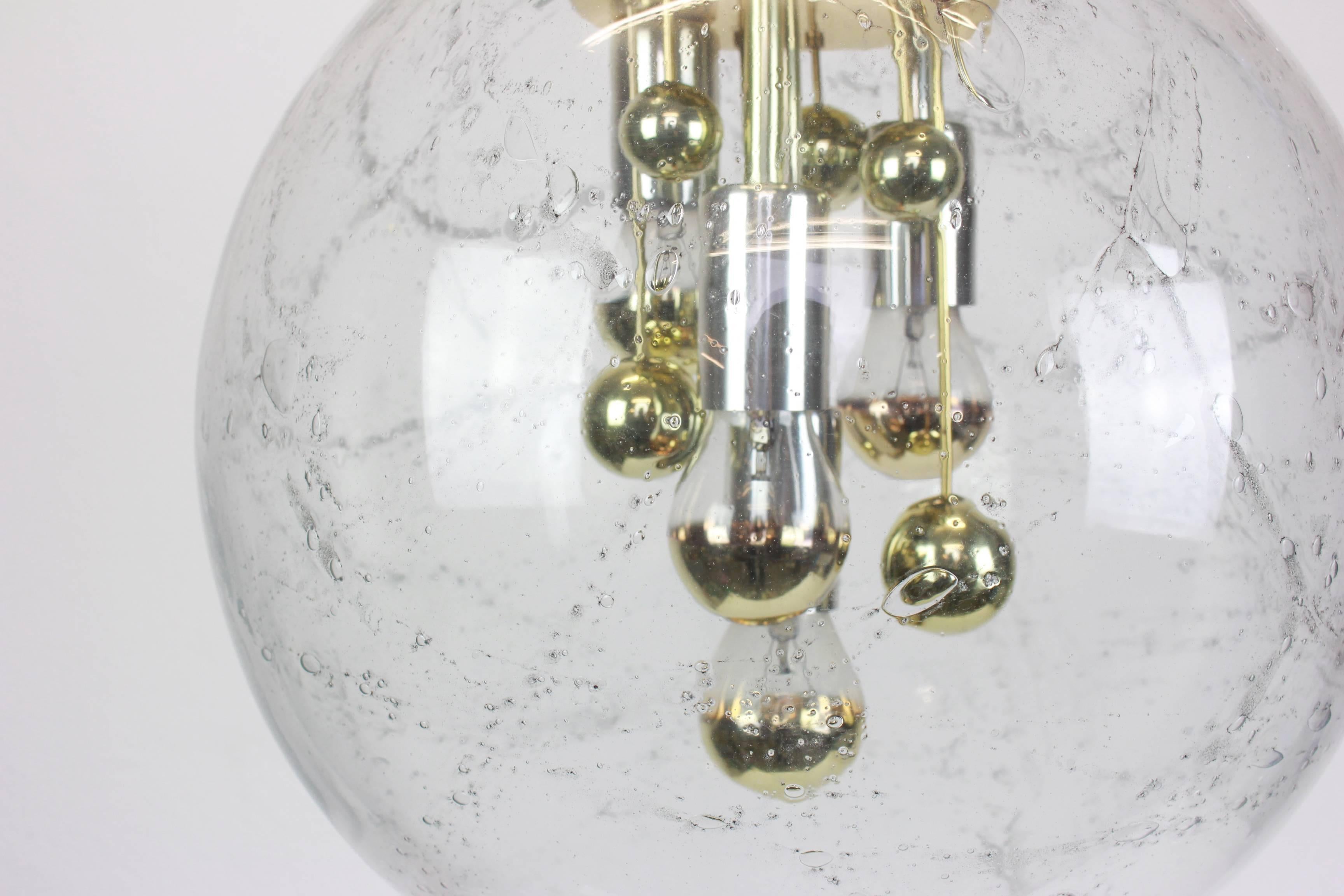 Large Sputnik Big Ball Pendant by Doria, Germany, 1970s In Good Condition In Aachen, NRW