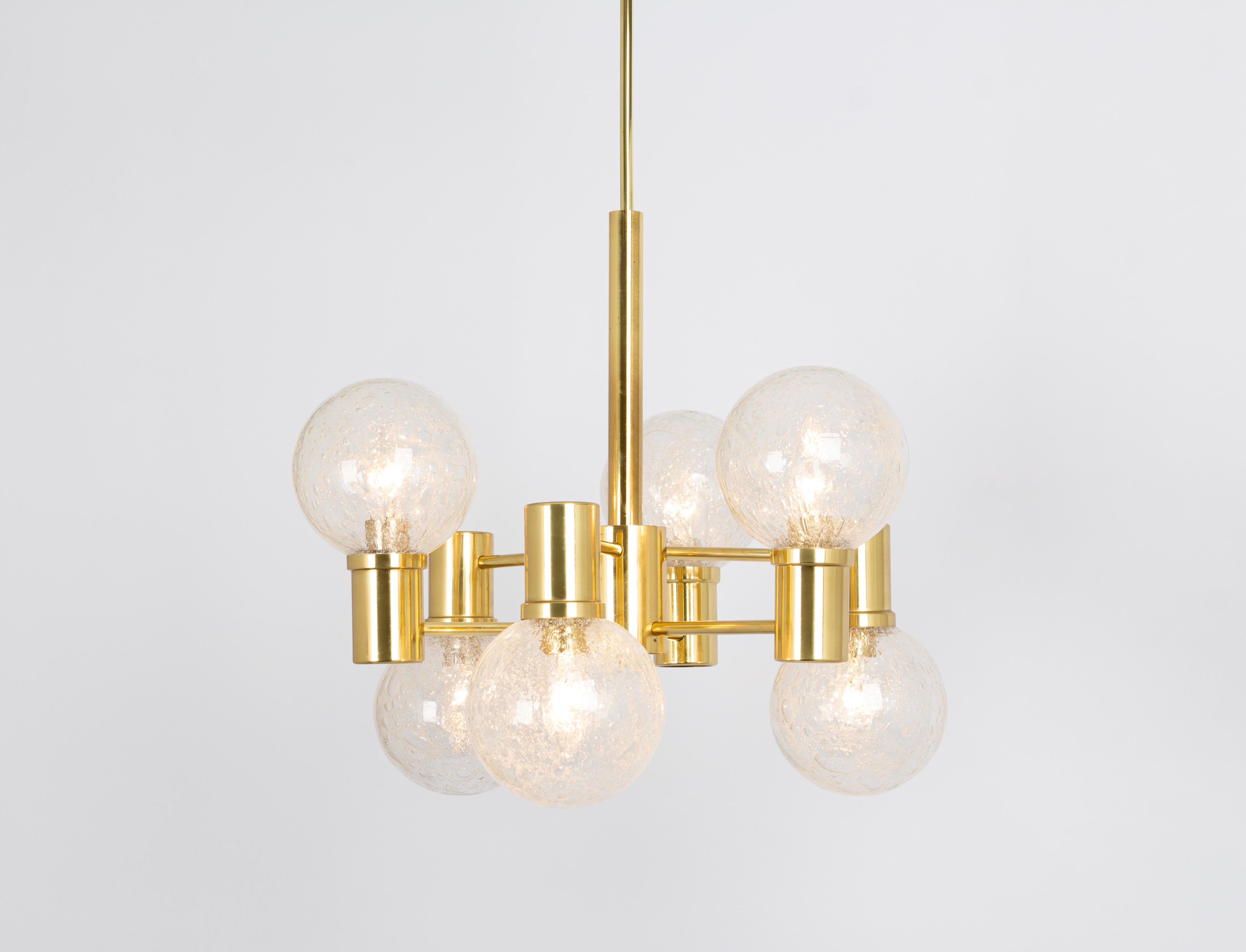 Large Sputnik blown Glass by Doria, Germany, 1970s For Sale 4