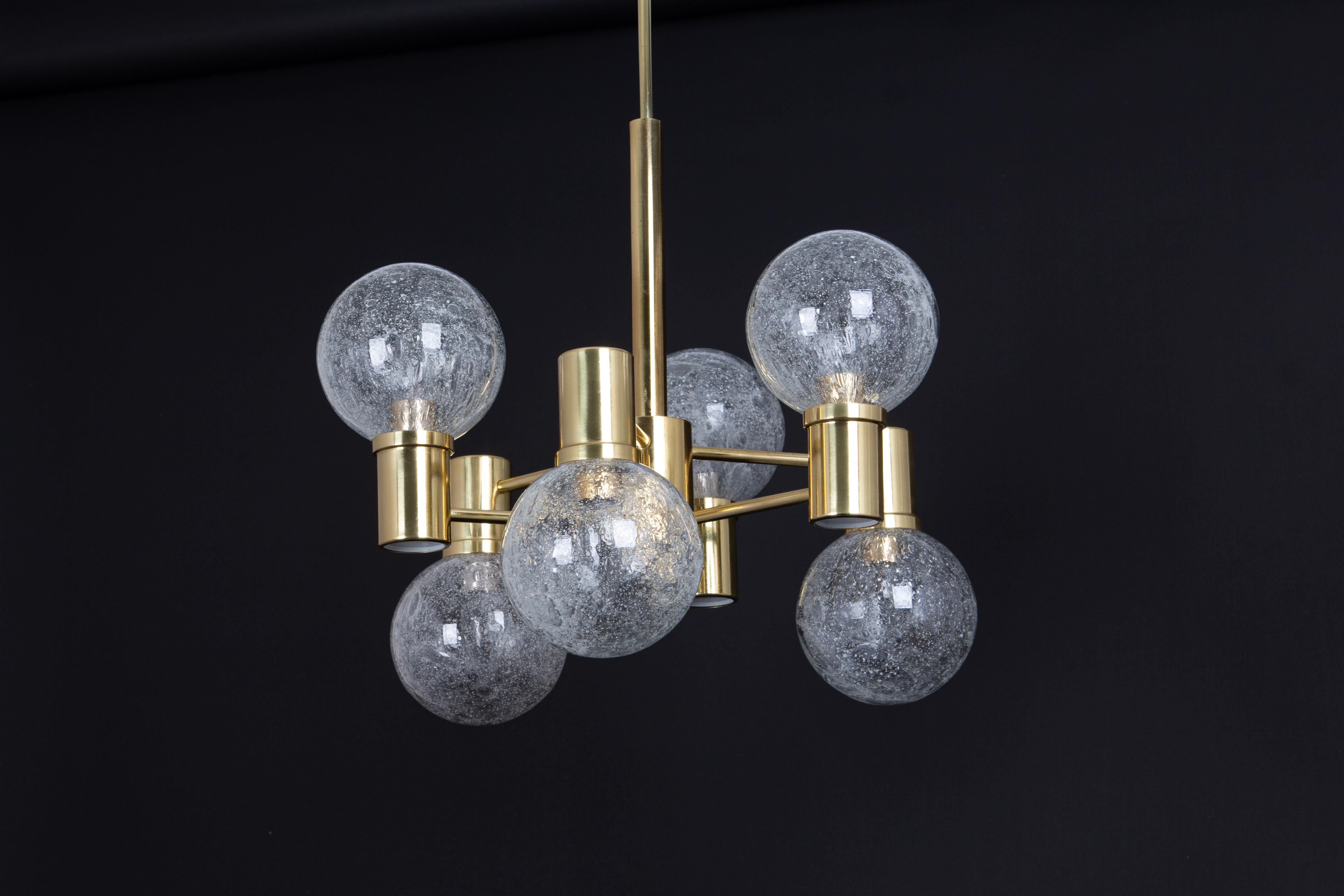 Large Sputnik blown Glass by Doria, Germany, 1970s For Sale 6