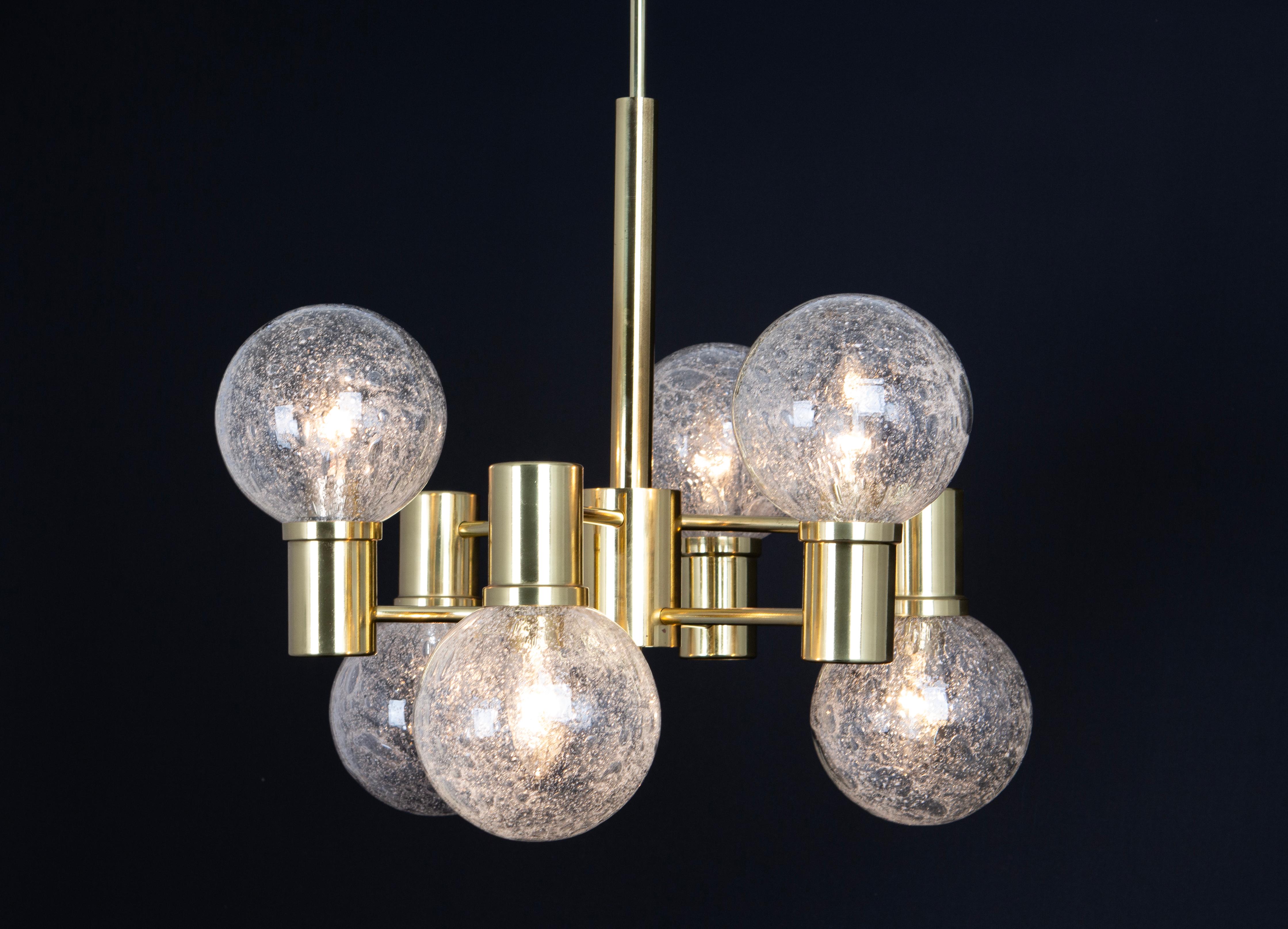 Large Sputnik blown Glass by Doria, Germany, 1970s For Sale 8