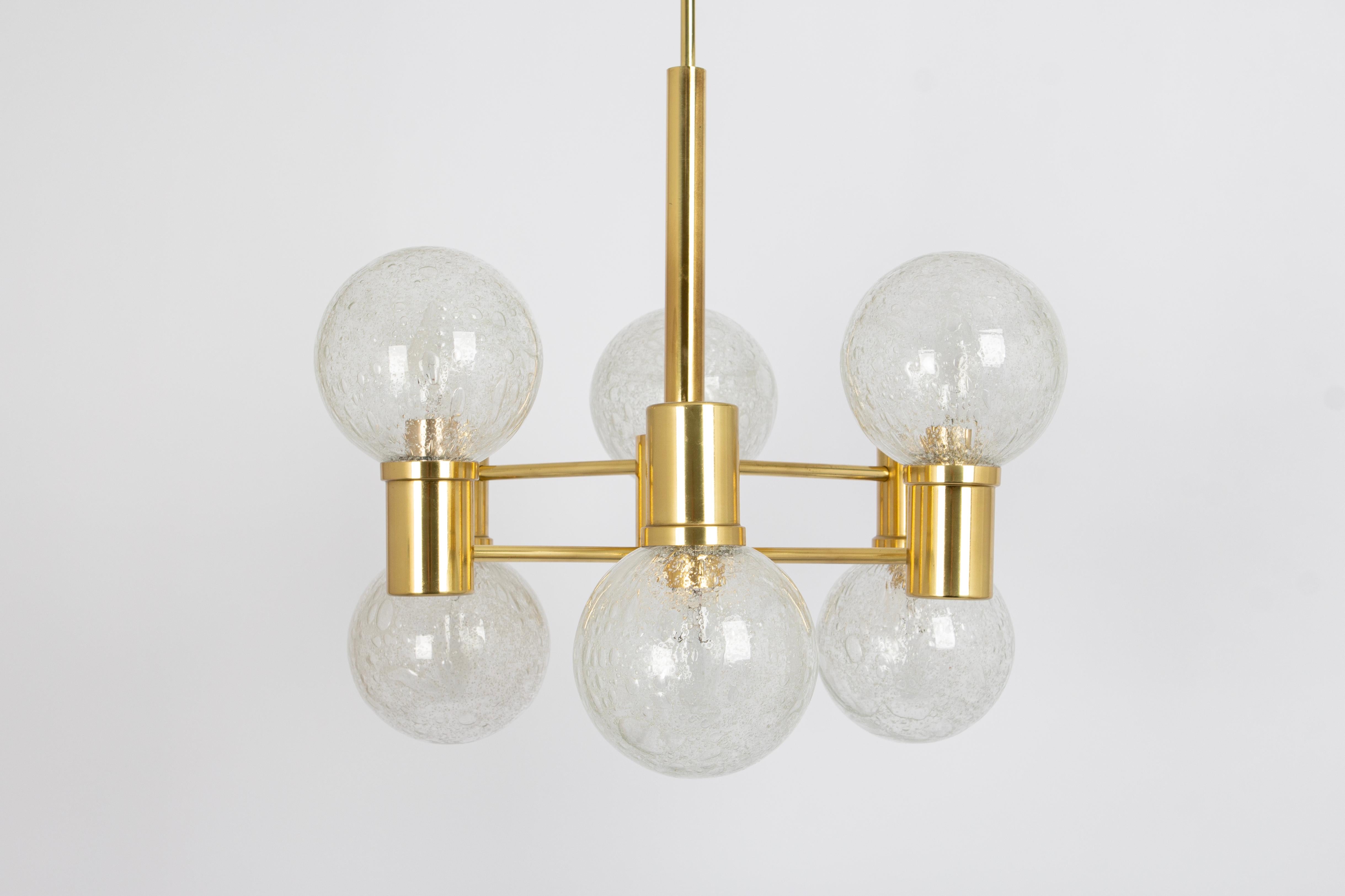 Large Sputnik blown Glass by Doria, Germany, 1970s For Sale 1