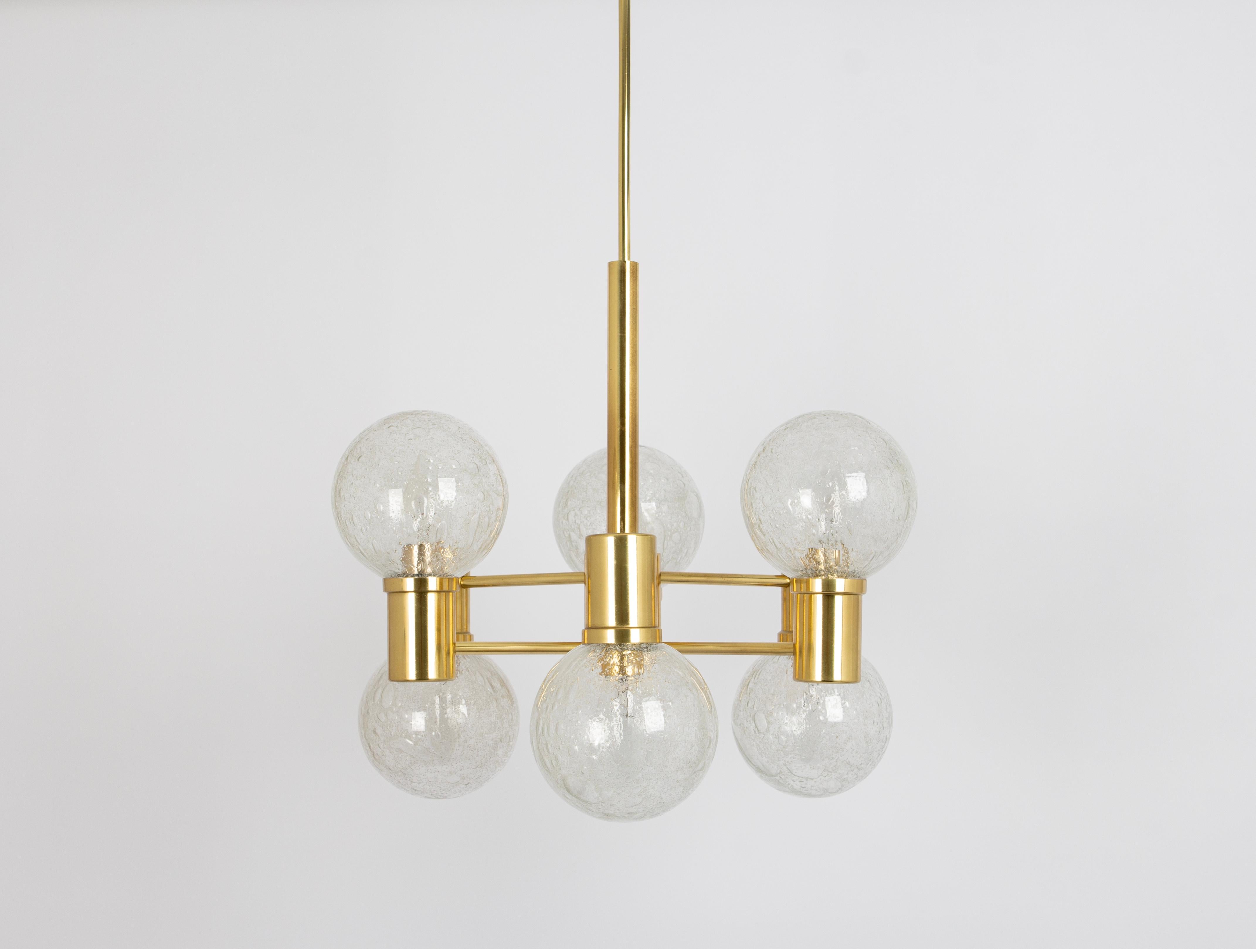 Large Sputnik blown Glass by Doria, Germany, 1970s For Sale 3