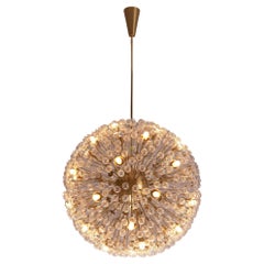 Grande lampadario 'Sputnik' in ottone e vetro da 120 cm
