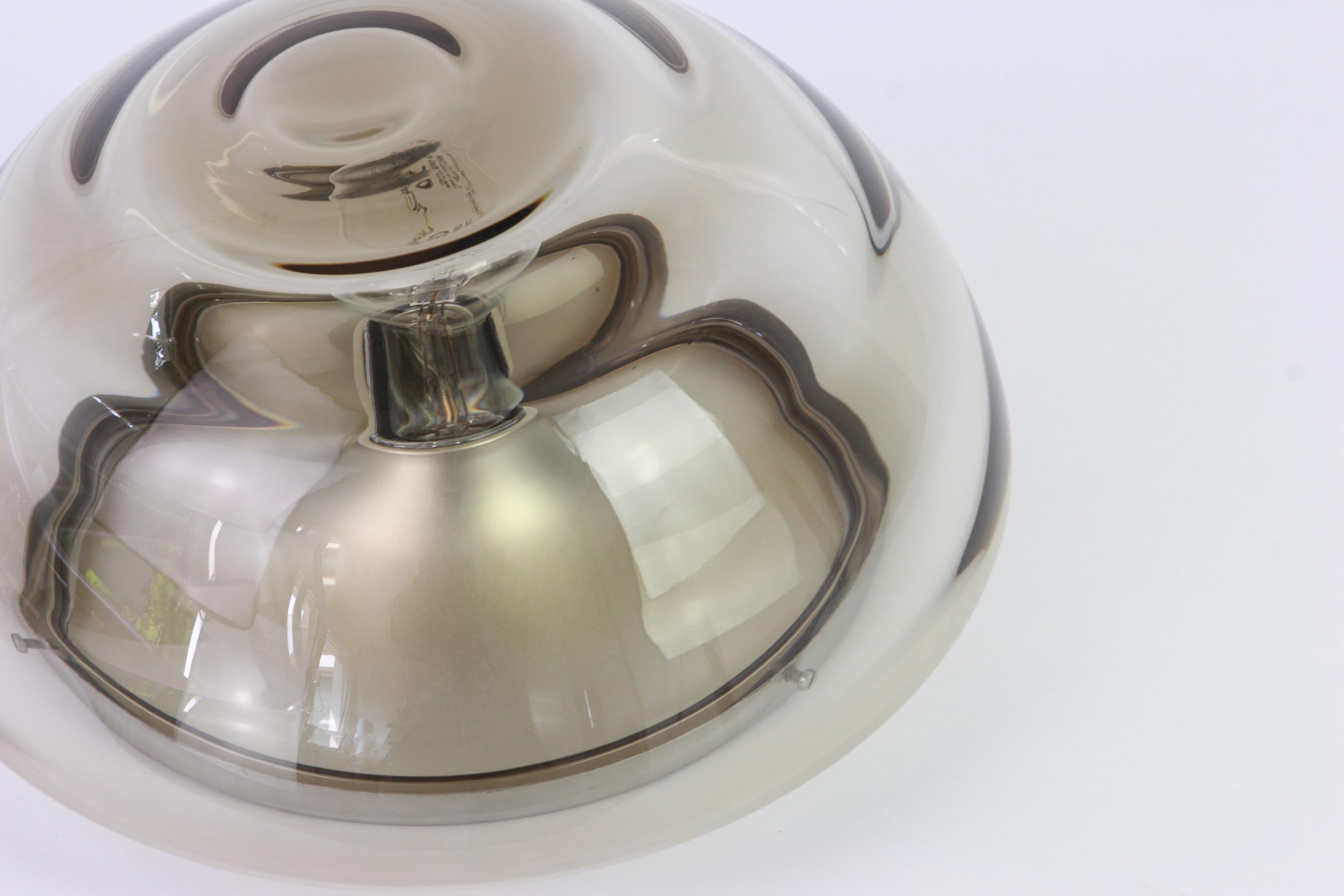 Brass Large Sputnik Flush Mount or Wall Sconce by Cosack, Germany, 1970s For Sale