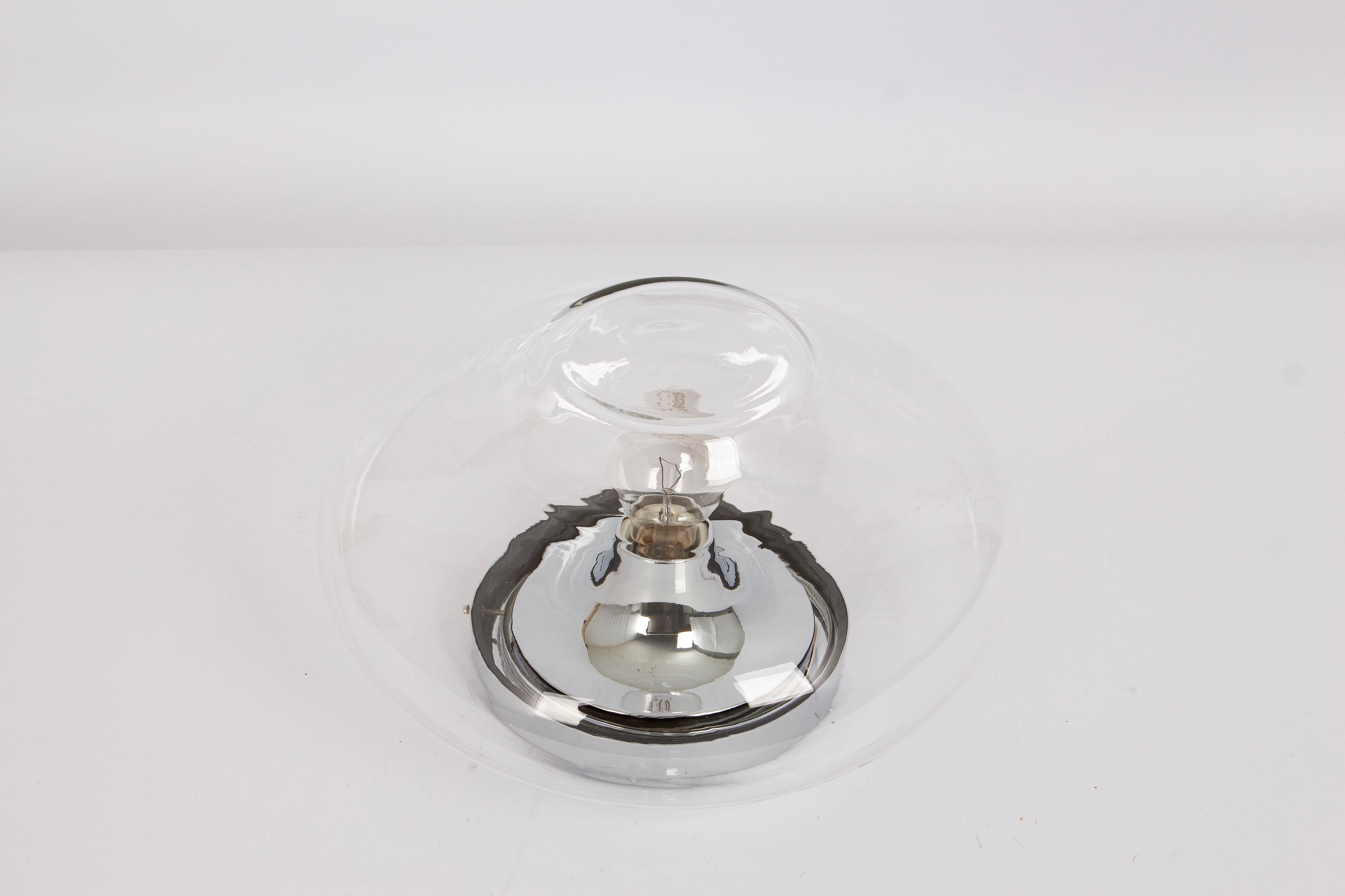 Vintage Sputnik lamps from the 1970s manufactured by Cosack, Germany, 1970s.
This lamp can be used as a ceiling lamp, or as a wall lamp.
Wonderful glass shape and light effect.
Sockets: 1 x E27 standard Bulb.
Light bulbs are not included. It is